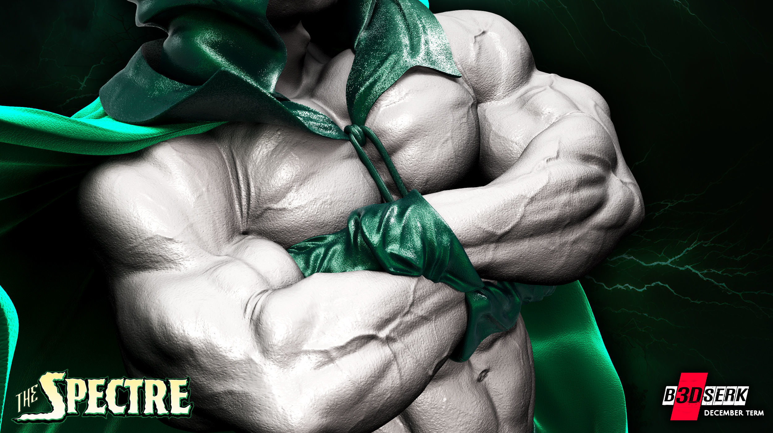 B3DSERK December term 2022 Spectre Sculpture ready for printing 3D print model_18