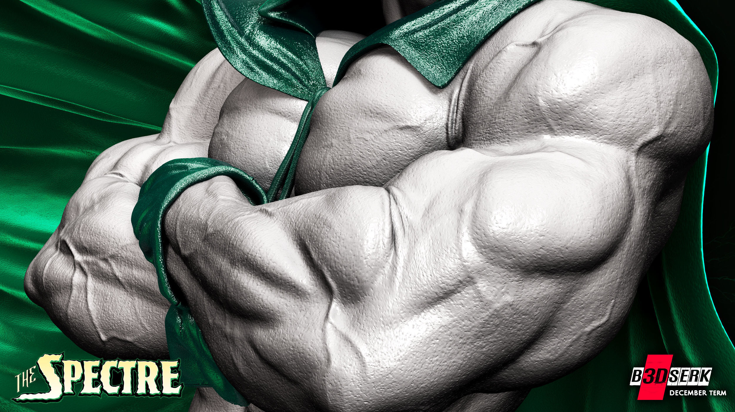 B3DSERK December term 2022 Spectre Sculpture ready for printing 3D print model_12