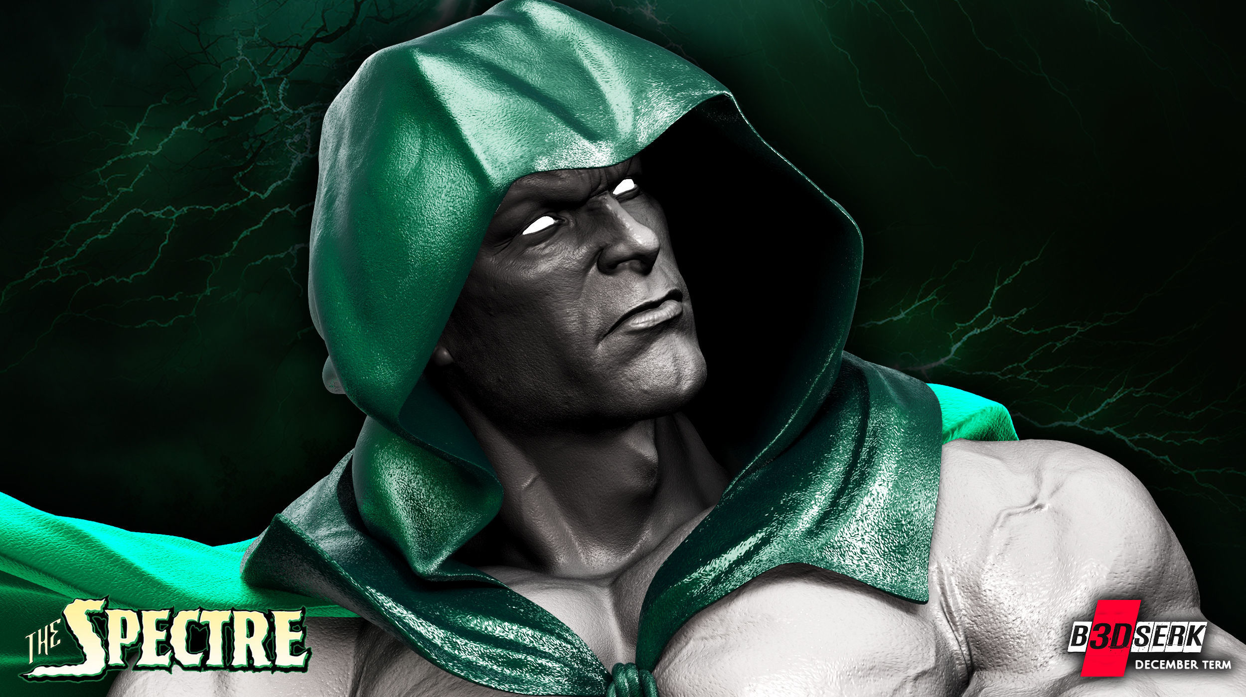 B3DSERK December term 2022 Spectre Sculpture ready for printing 3D print model_8