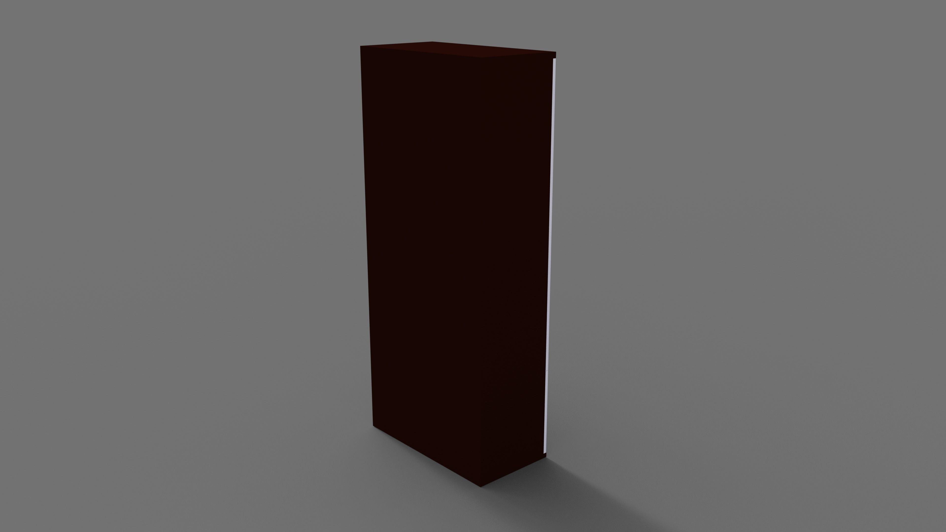Wardrobe cabinet Free low-poly 3D model_1