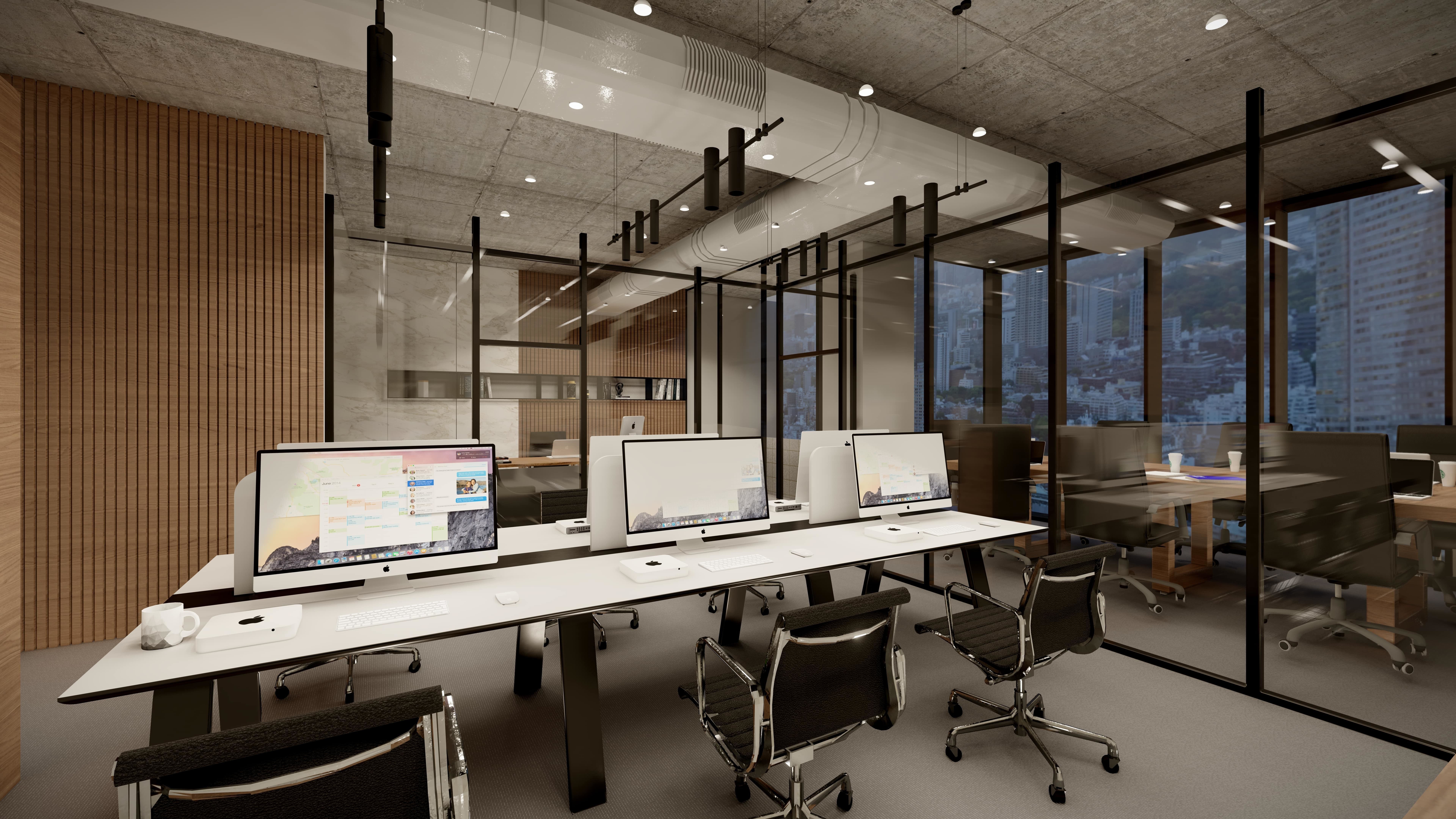2 office projects are available 3D model 3D model_2