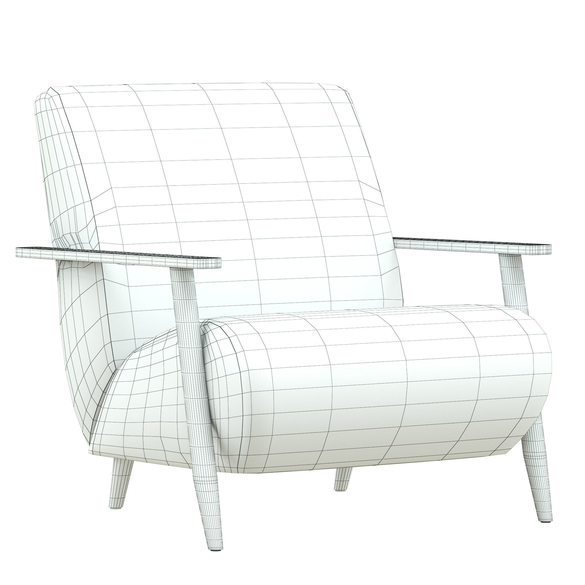 Marthan Armchair 3D model_4