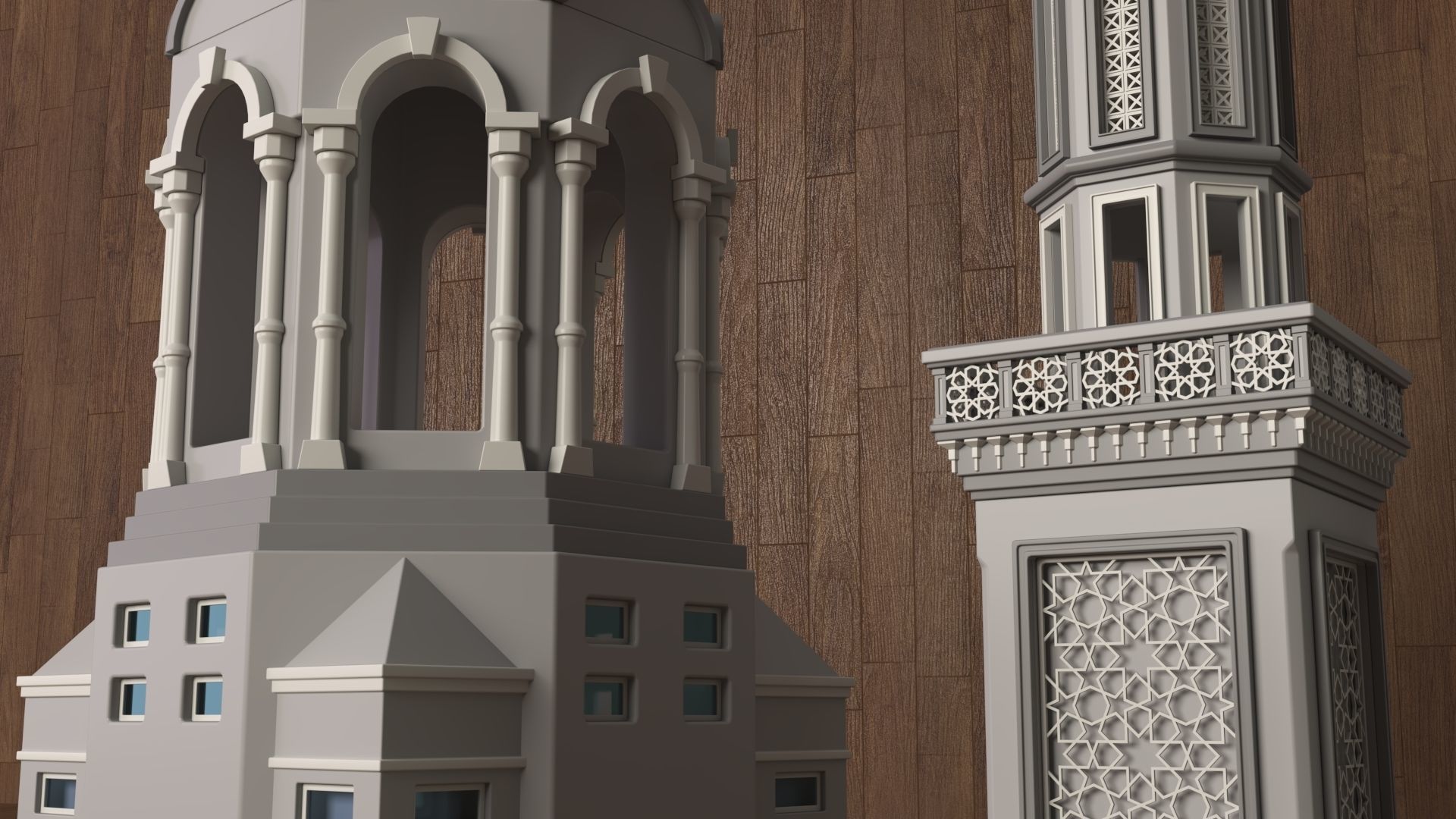 Building Towers Collection 1 - 20 pieces 3D model_3