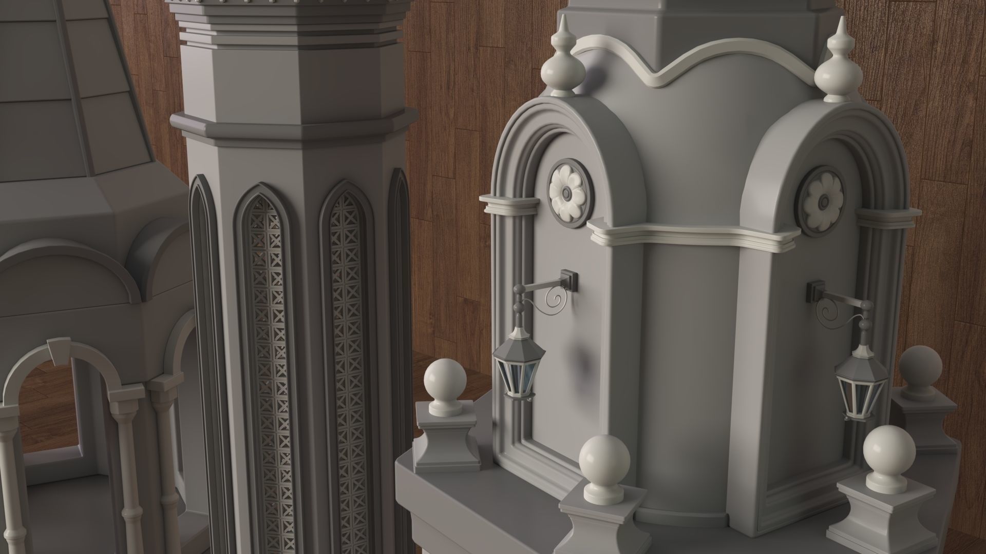 Building Towers Collection 1 - 20 pieces 3D model_4