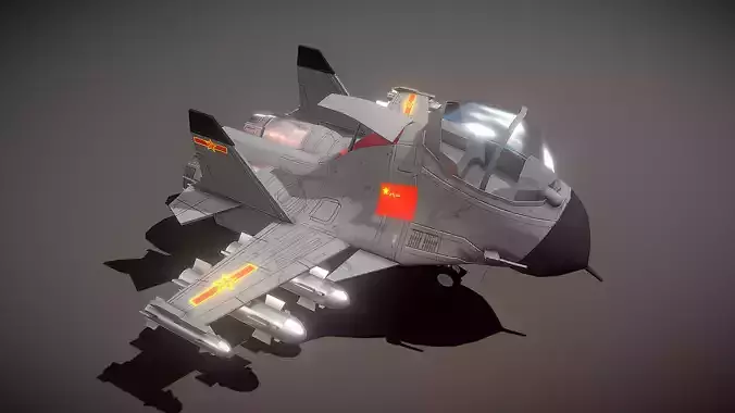 Cartoon Airplane J-15