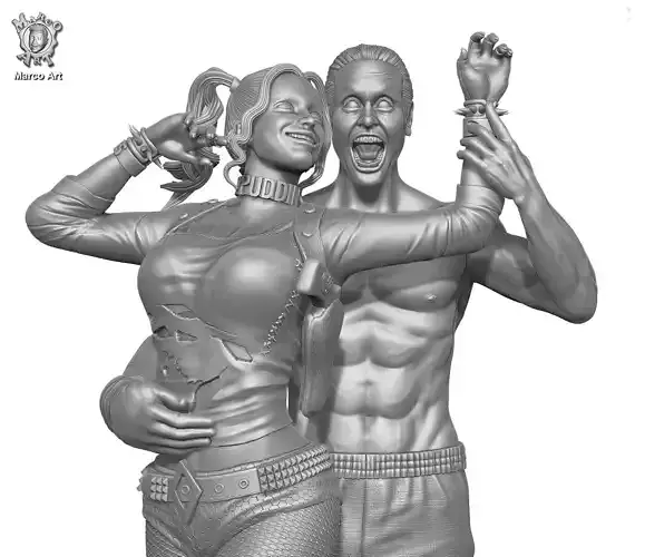 Joker and Harley stl file 