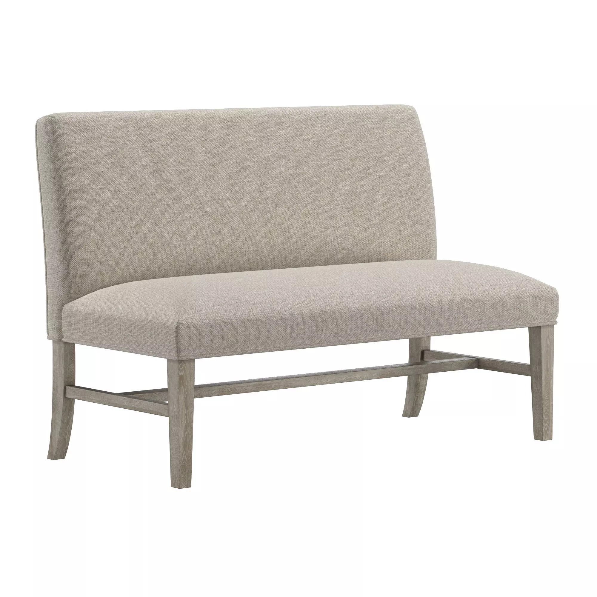 Parker Upholstered Dining Bench 3D model