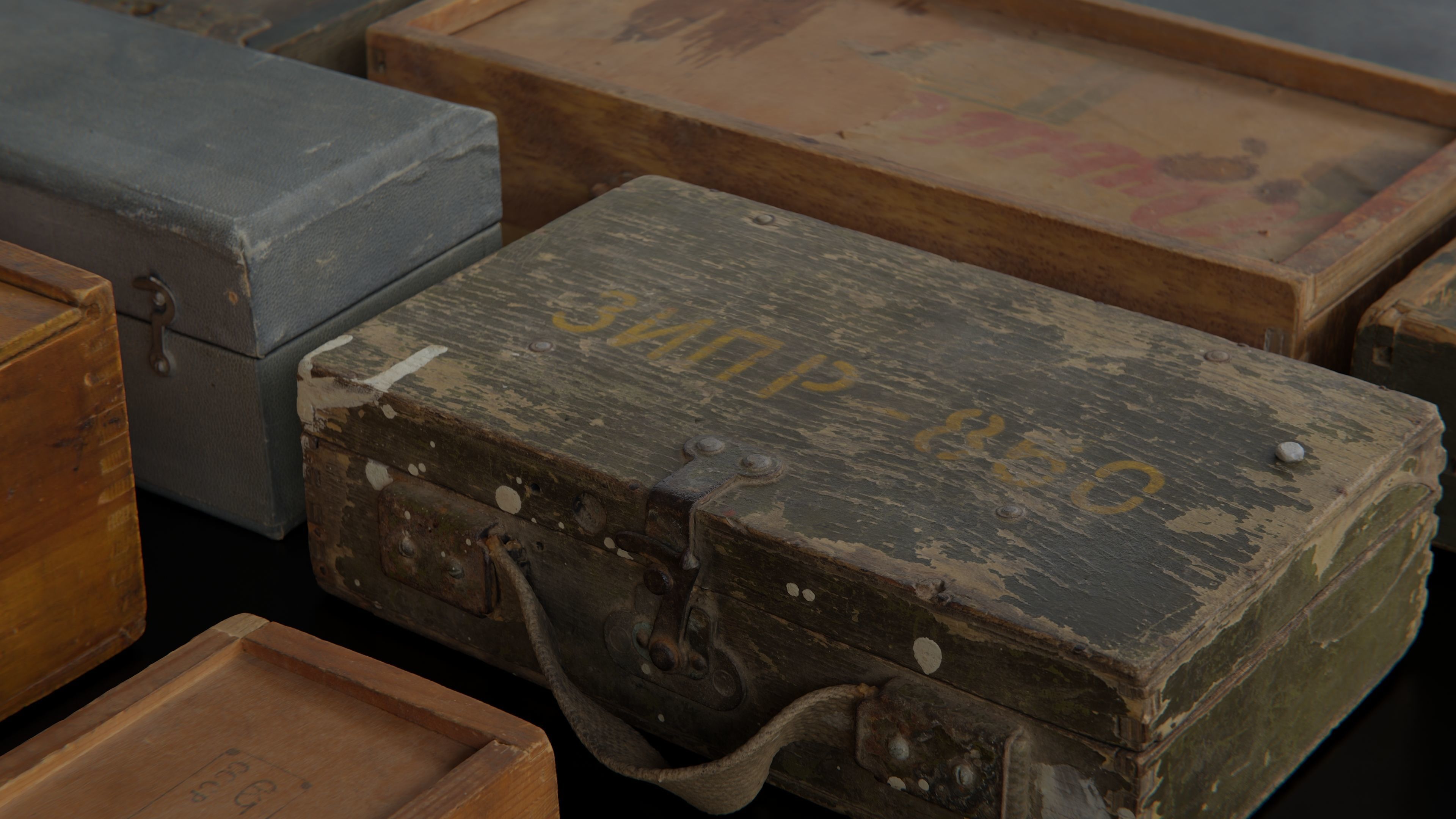 USCANS  Boxes  set 1 Low-poly 3D model_1