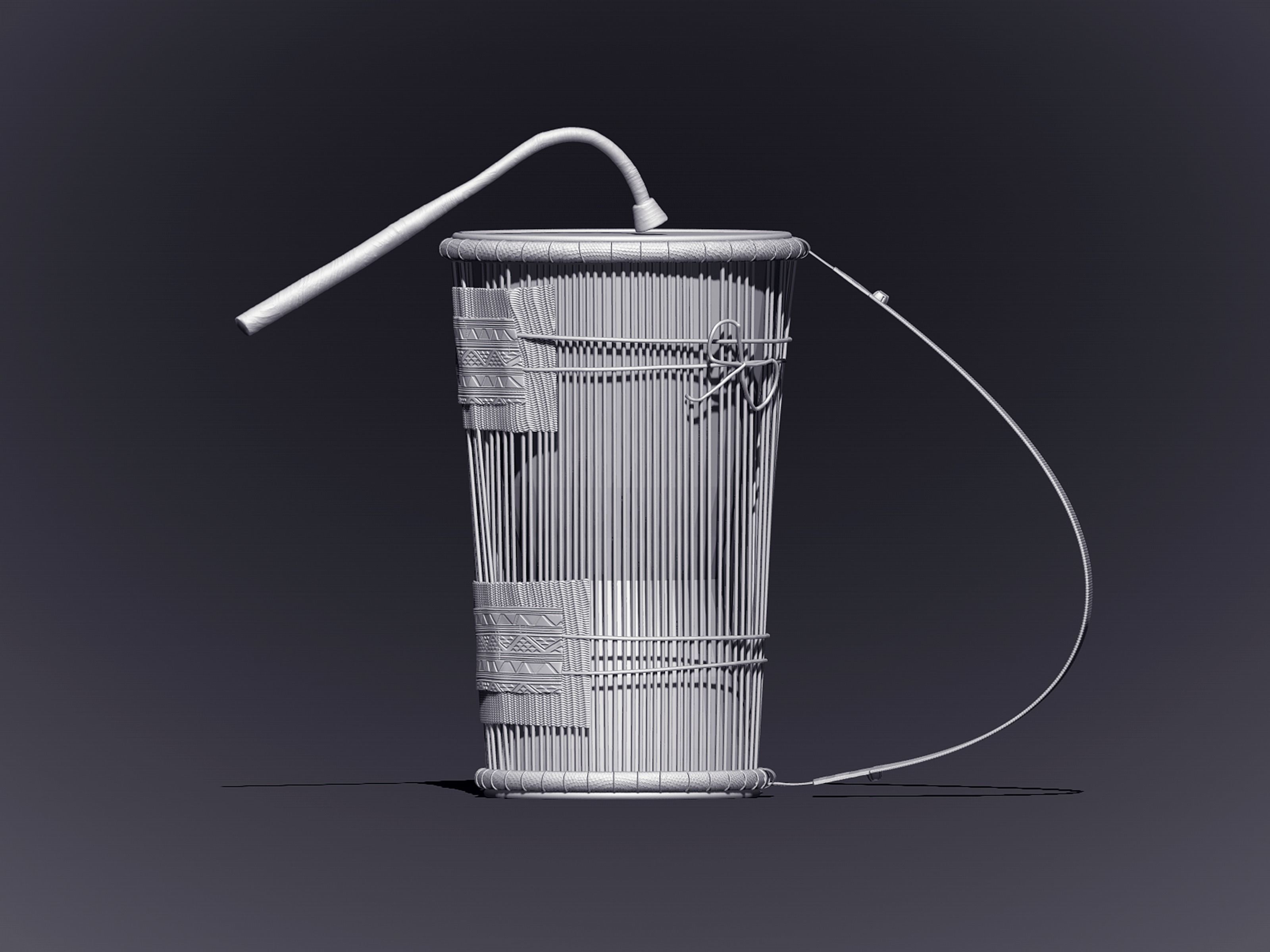 KALANGU The Talking Drum 3D print model_2