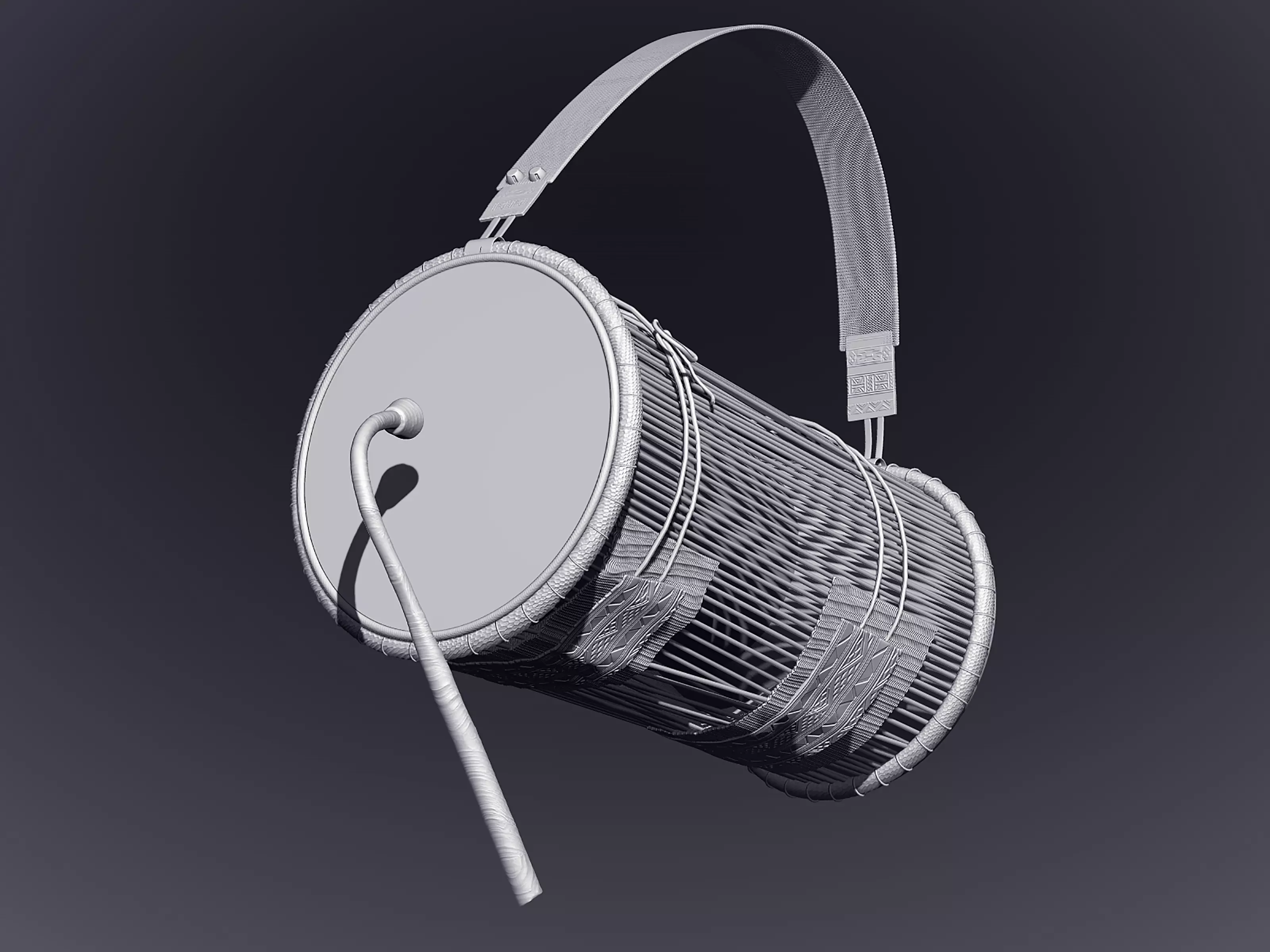 KALANGU The Talking Drum 3D print model_0