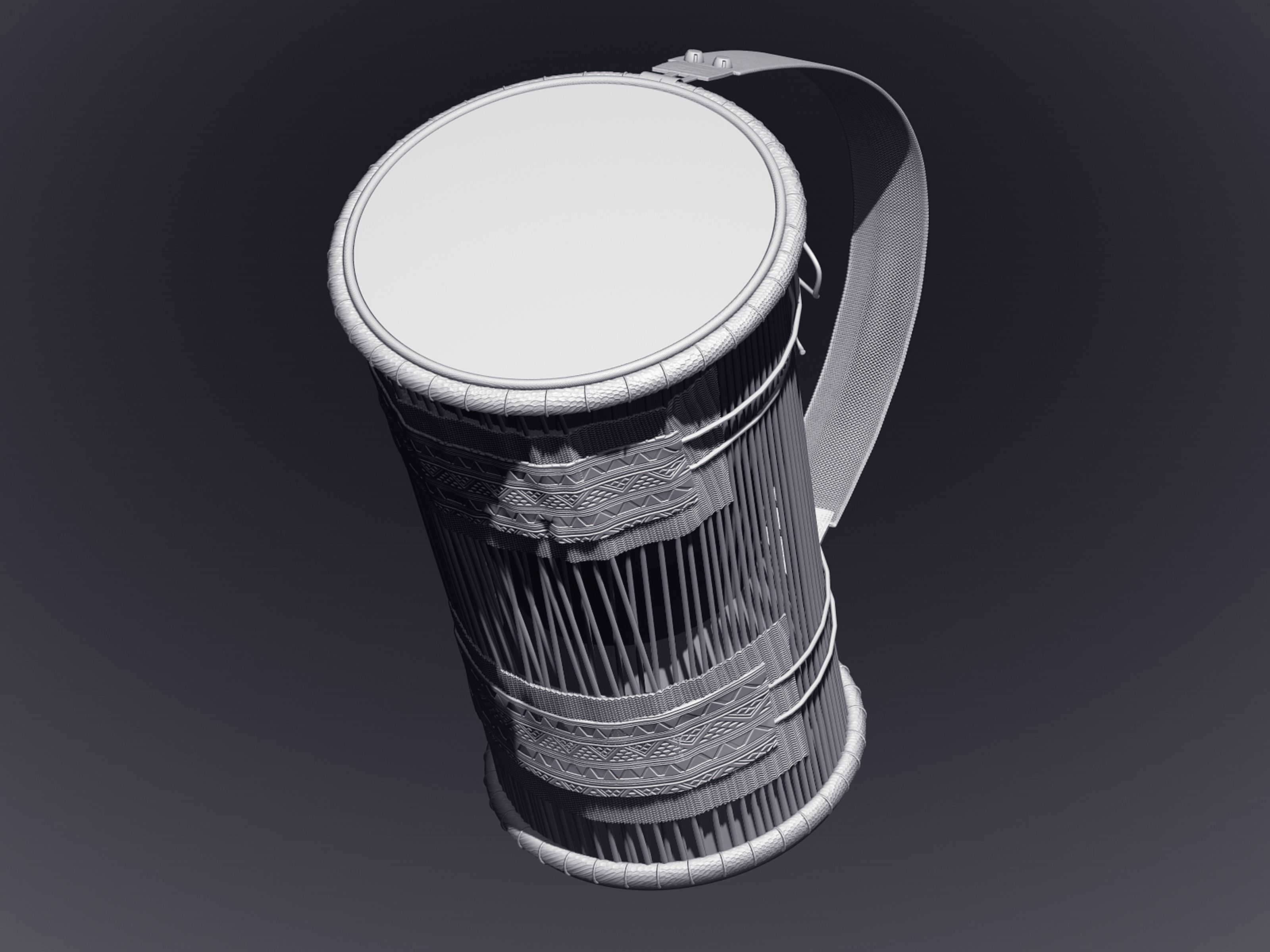 KALANGU The Talking Drum 3D print model_1