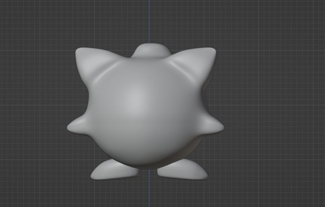 Jigglypuff pokemon toy with eyes Free low-poly 3D model_2