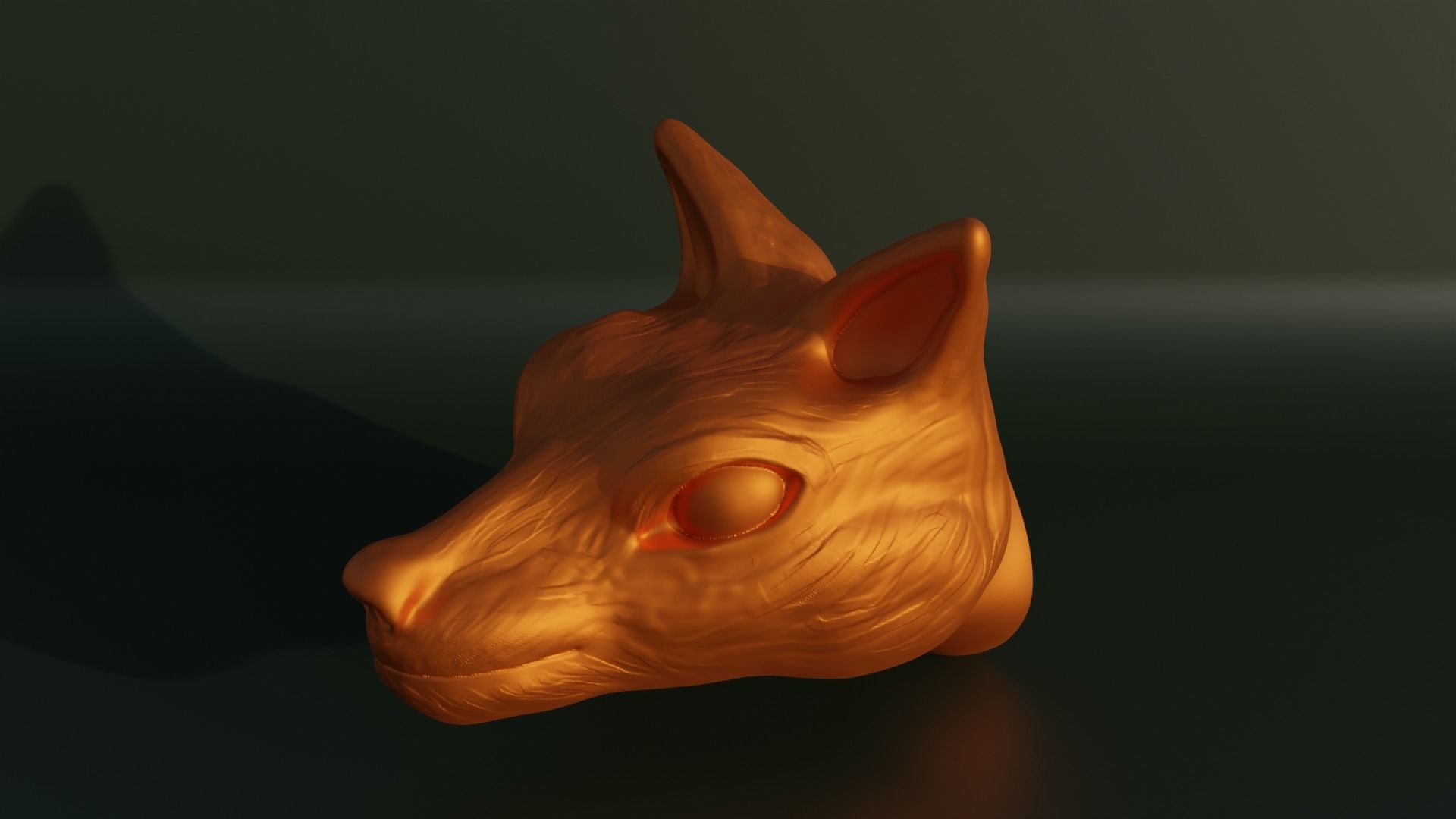 Fox Bust - Animal Bust 3D print model_10