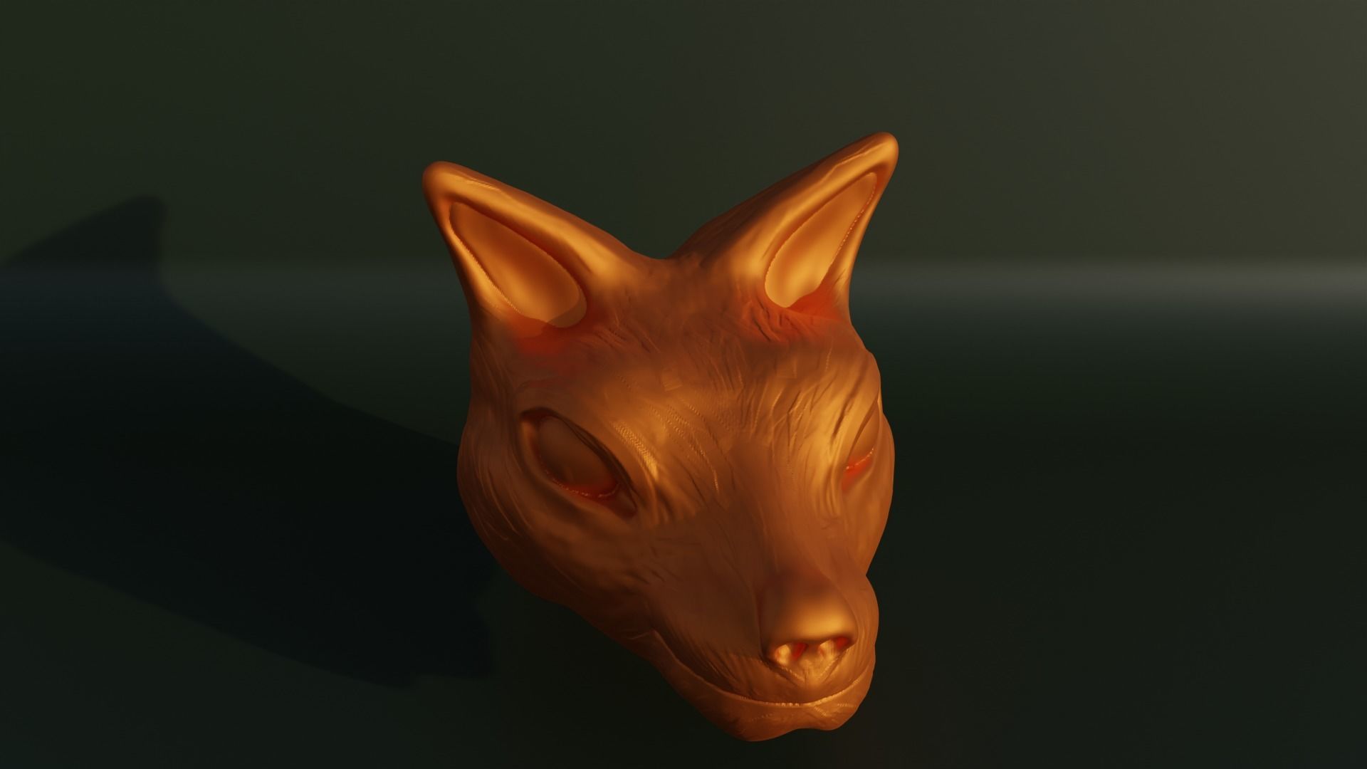 Fox Bust - Animal Bust 3D print model_3