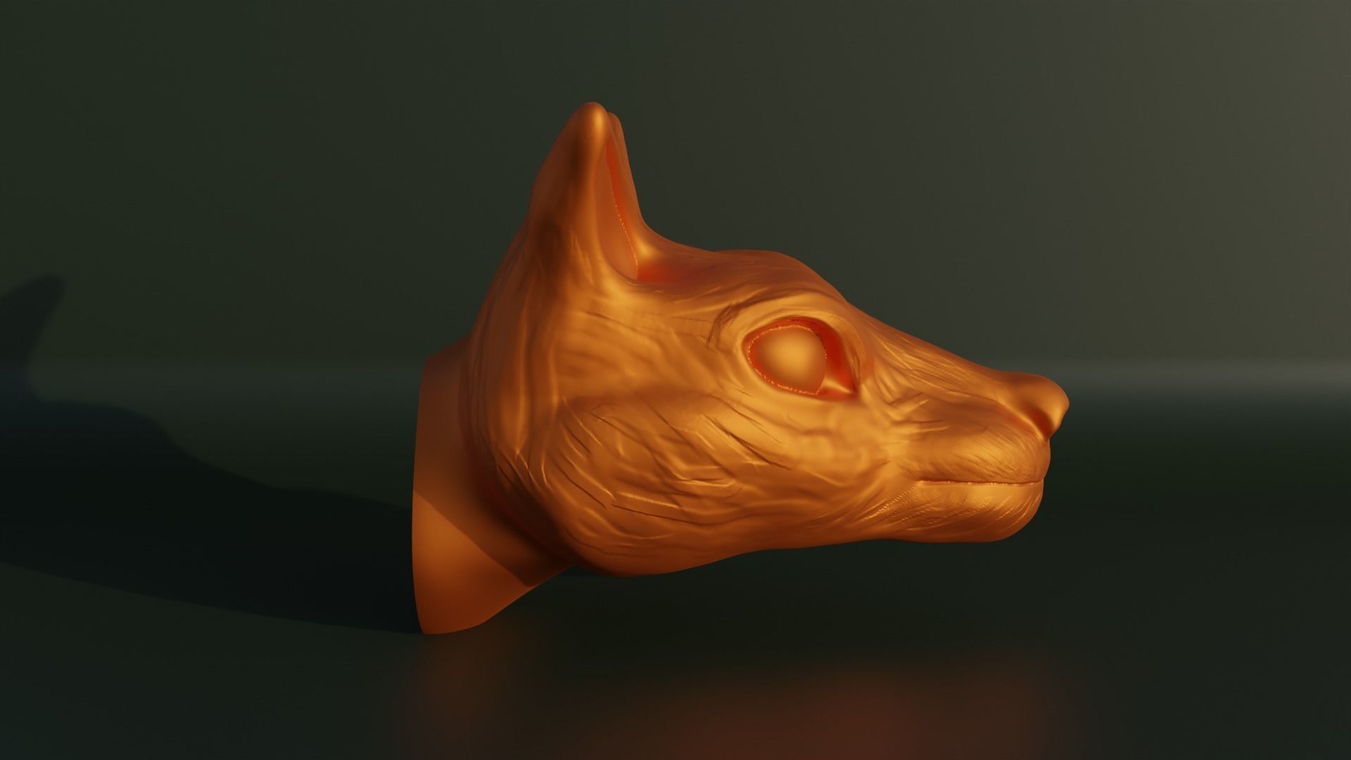 Fox Bust - Animal Bust 3D print model_19