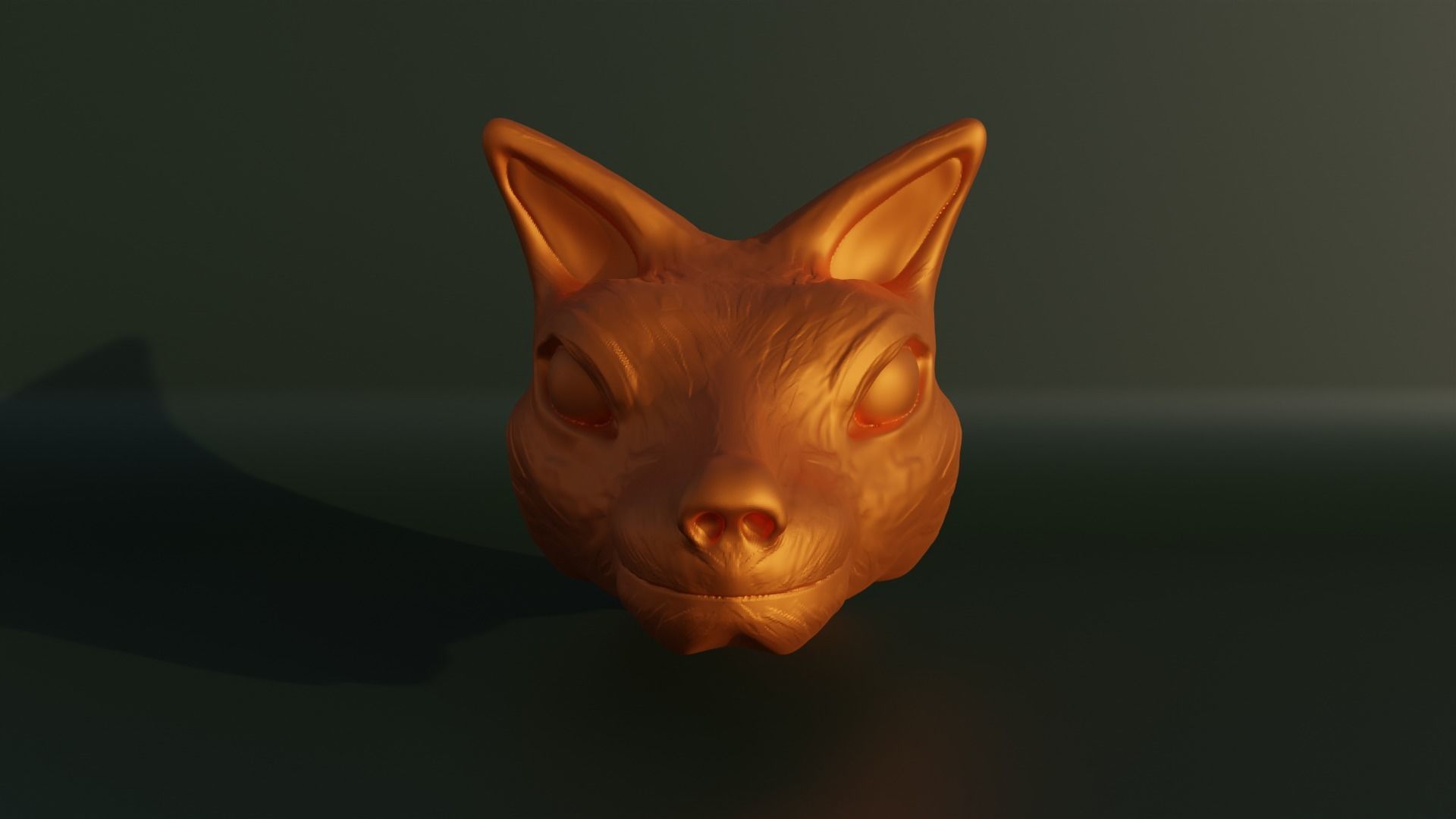 Fox Bust - Animal Bust 3D print model_11