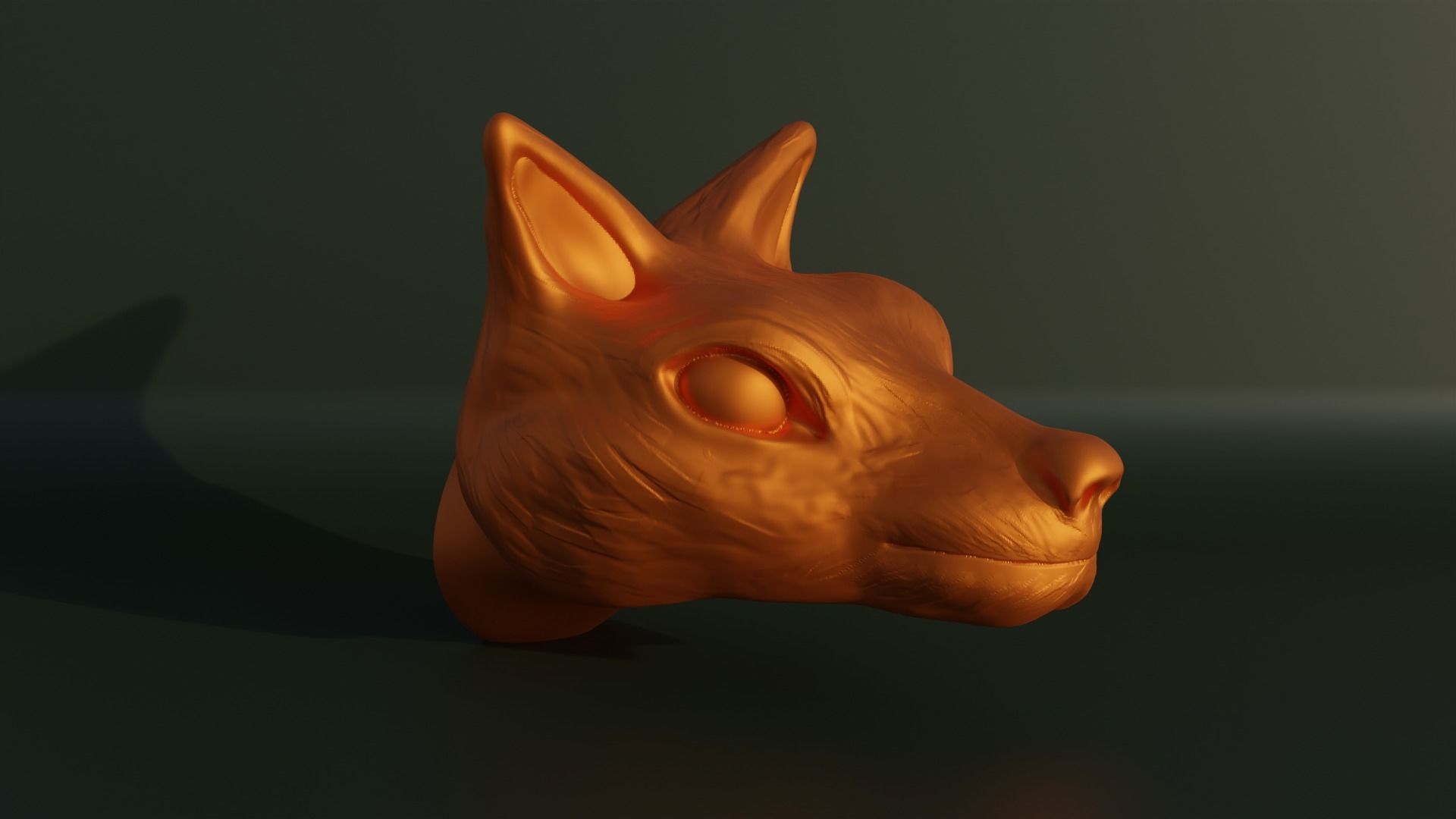Fox Bust - Animal Bust 3D print model_18