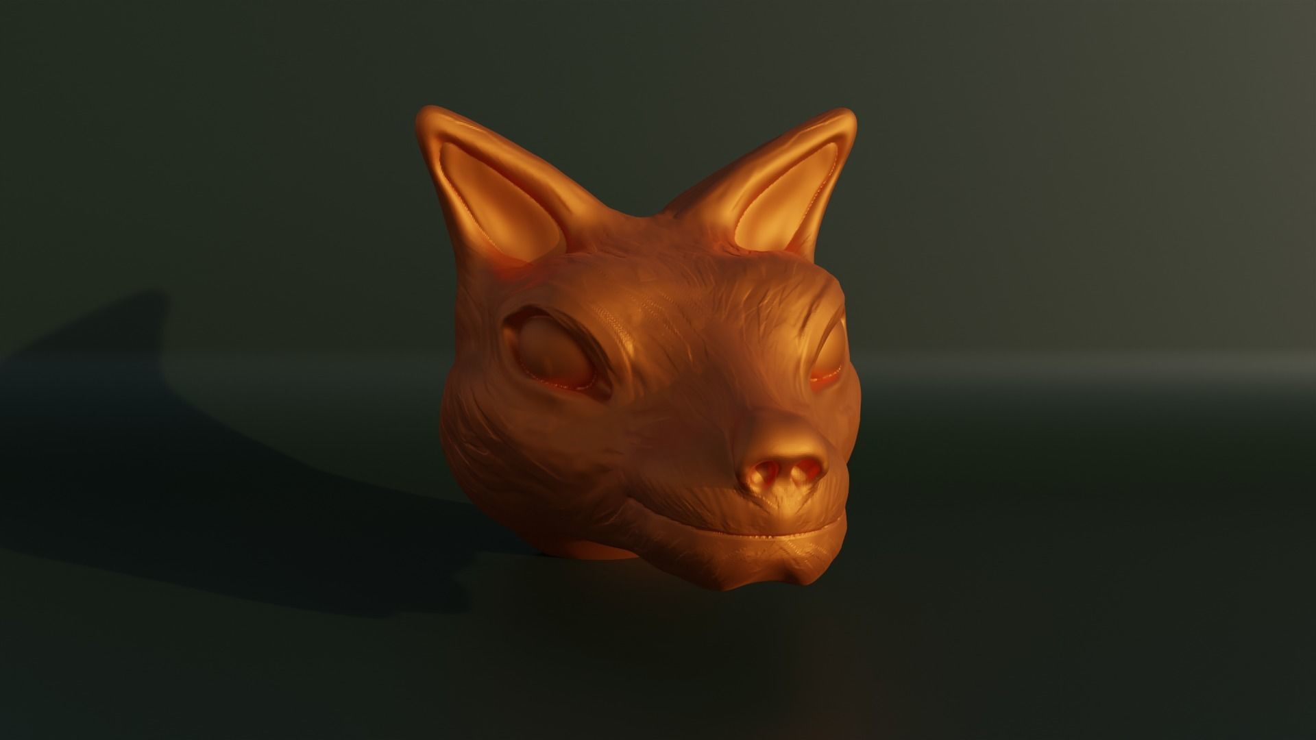 Fox Bust - Animal Bust 3D print model_2