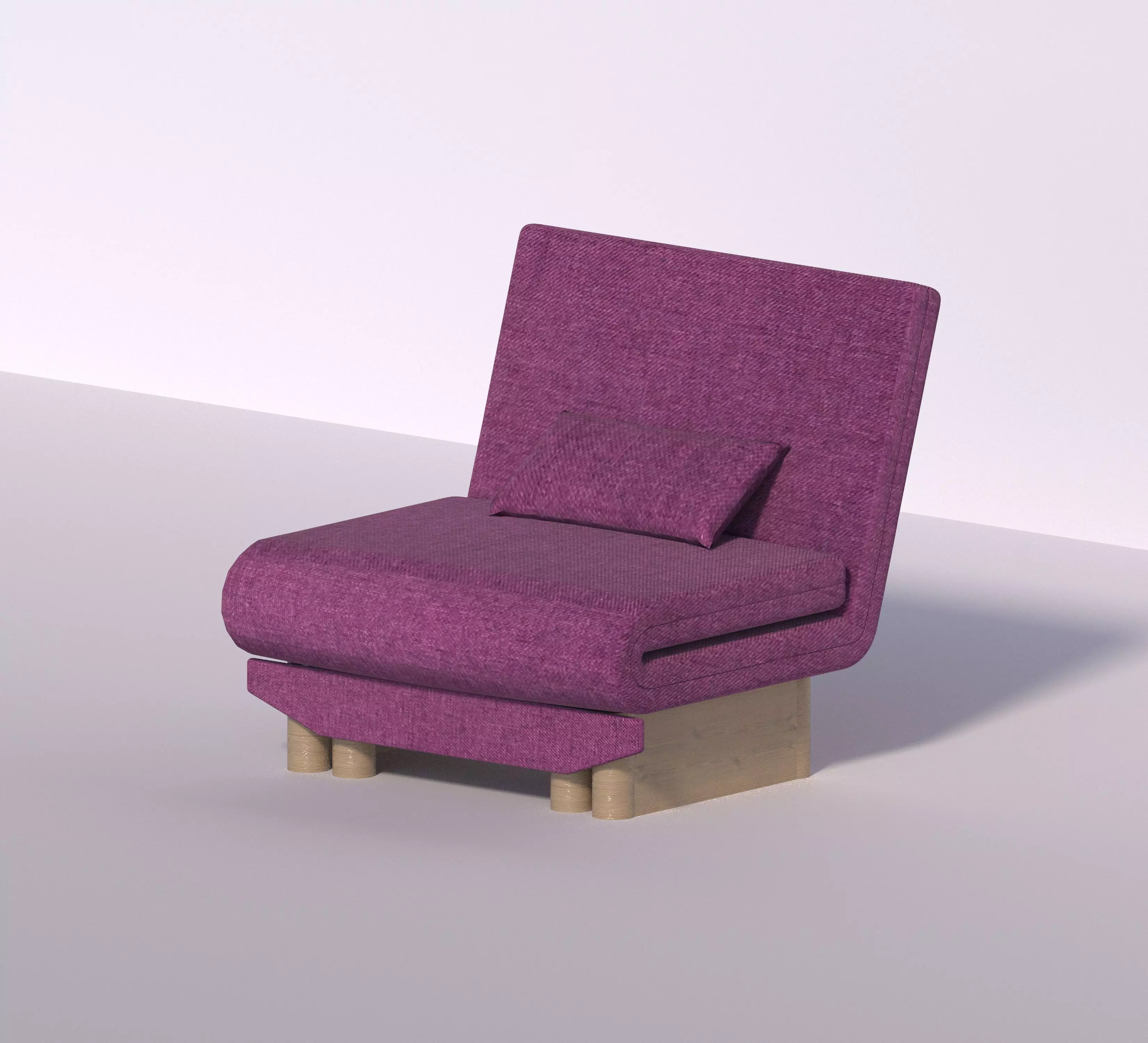 sofa bed 3D model_0