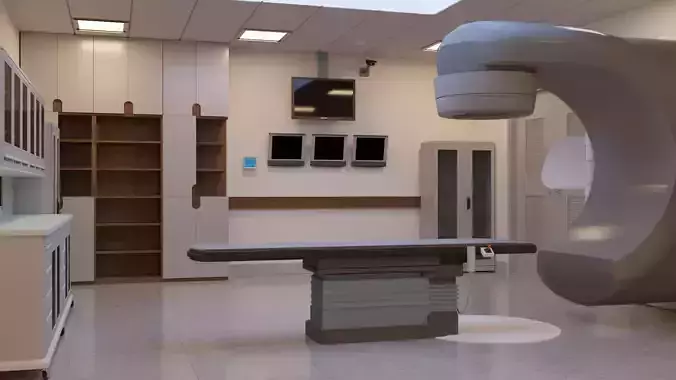 Hospital linear accelerator Room 3d model 3D model