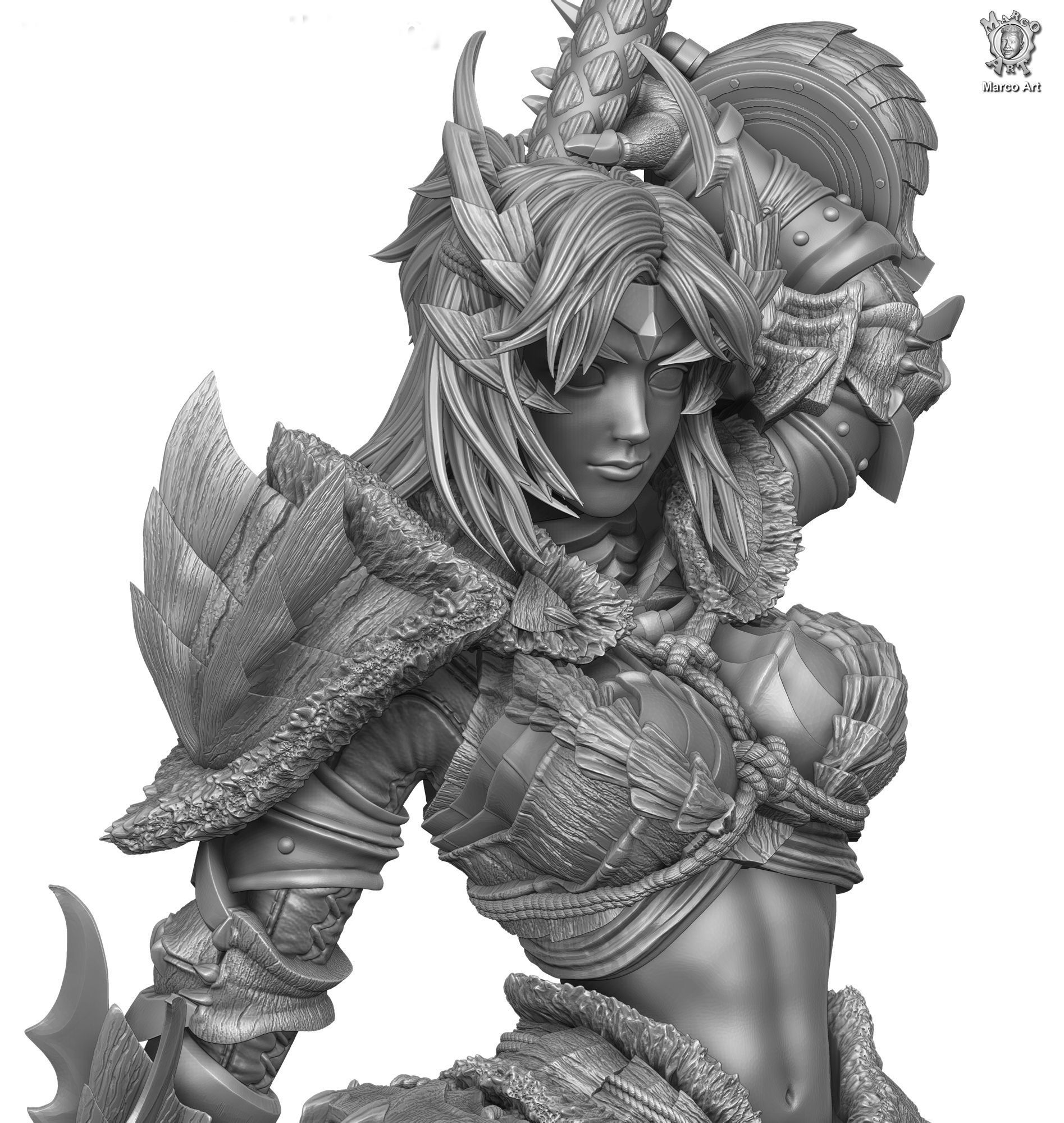 Monster Hunter 3D file 3D print model_1