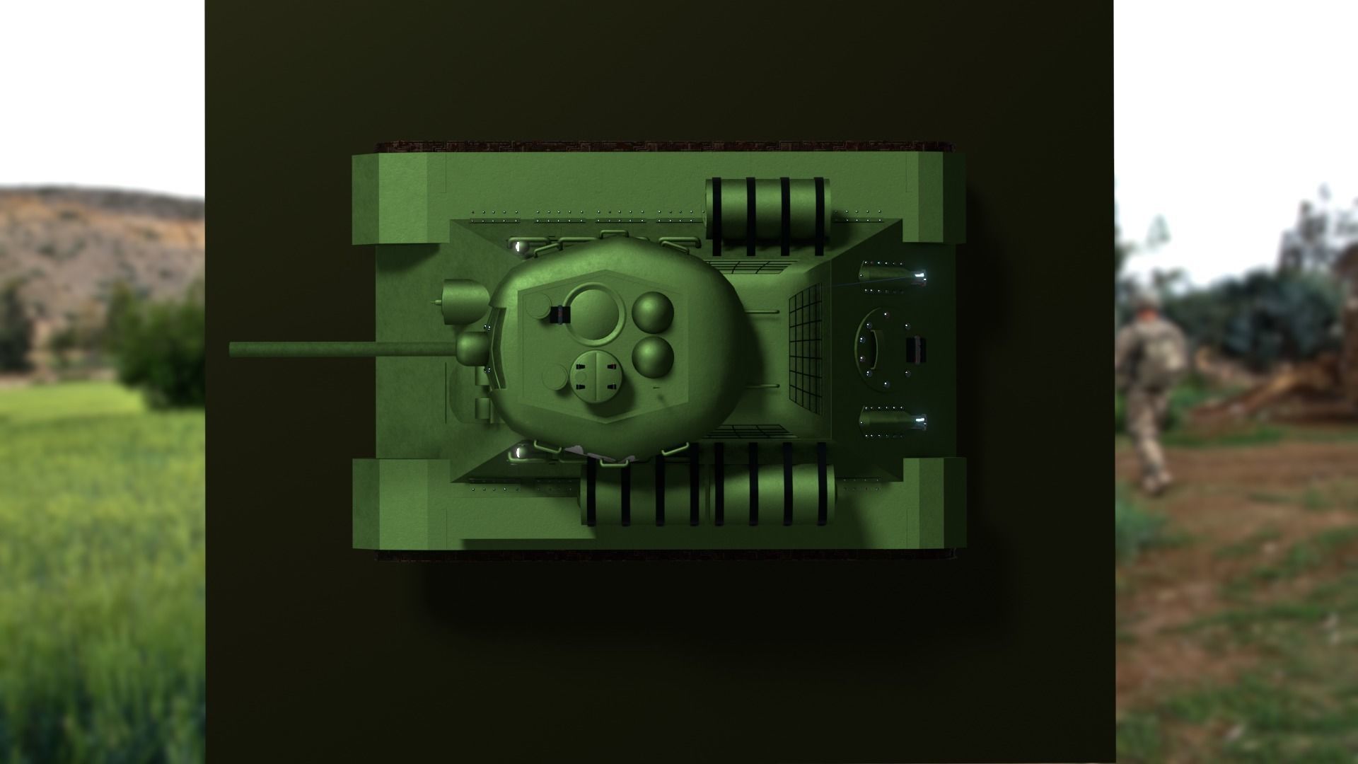 T-34 85 Tank 3D Model Free 3D model_5