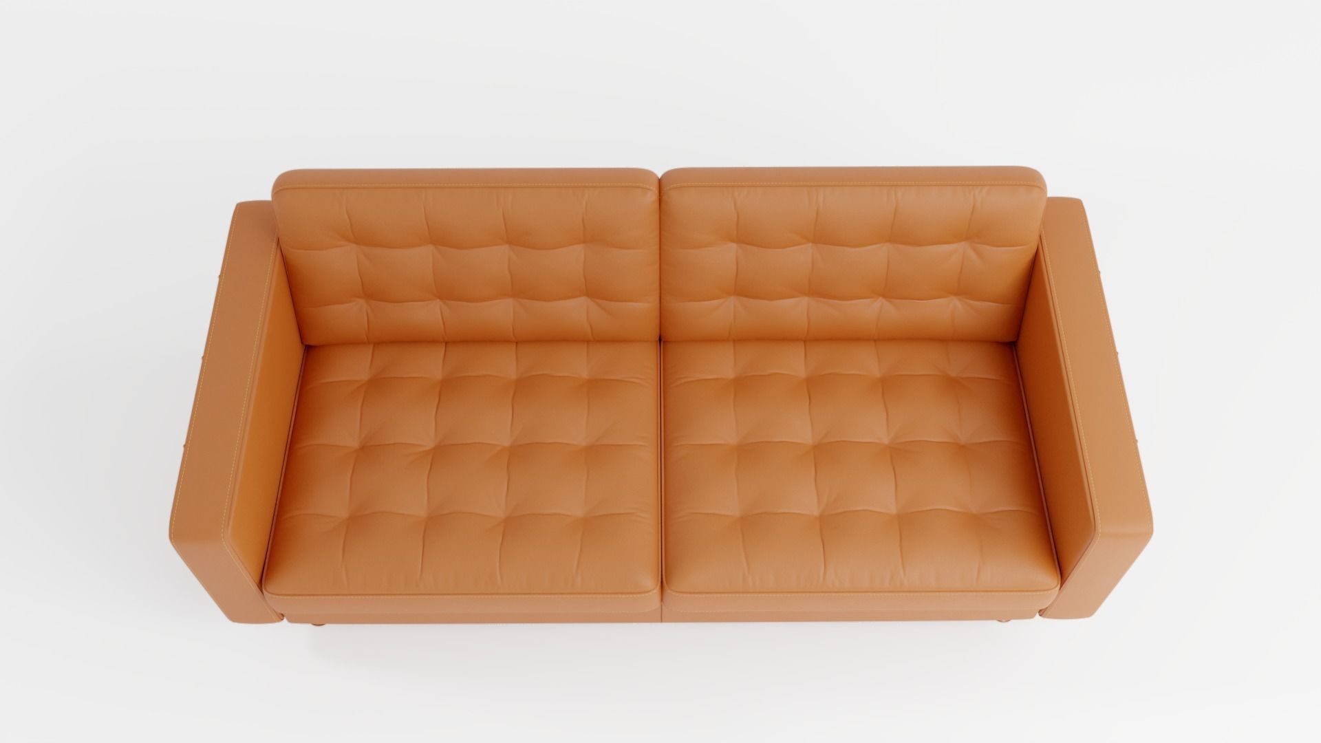 Leather sofa 3D model_3