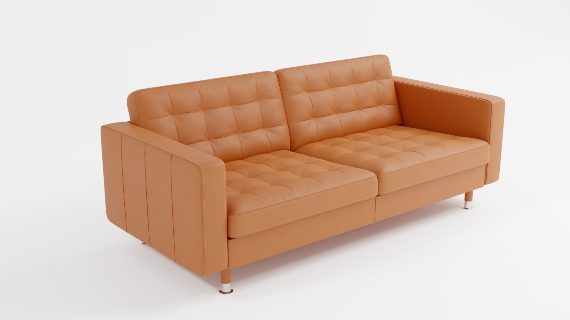 Leather sofa 3D model_4