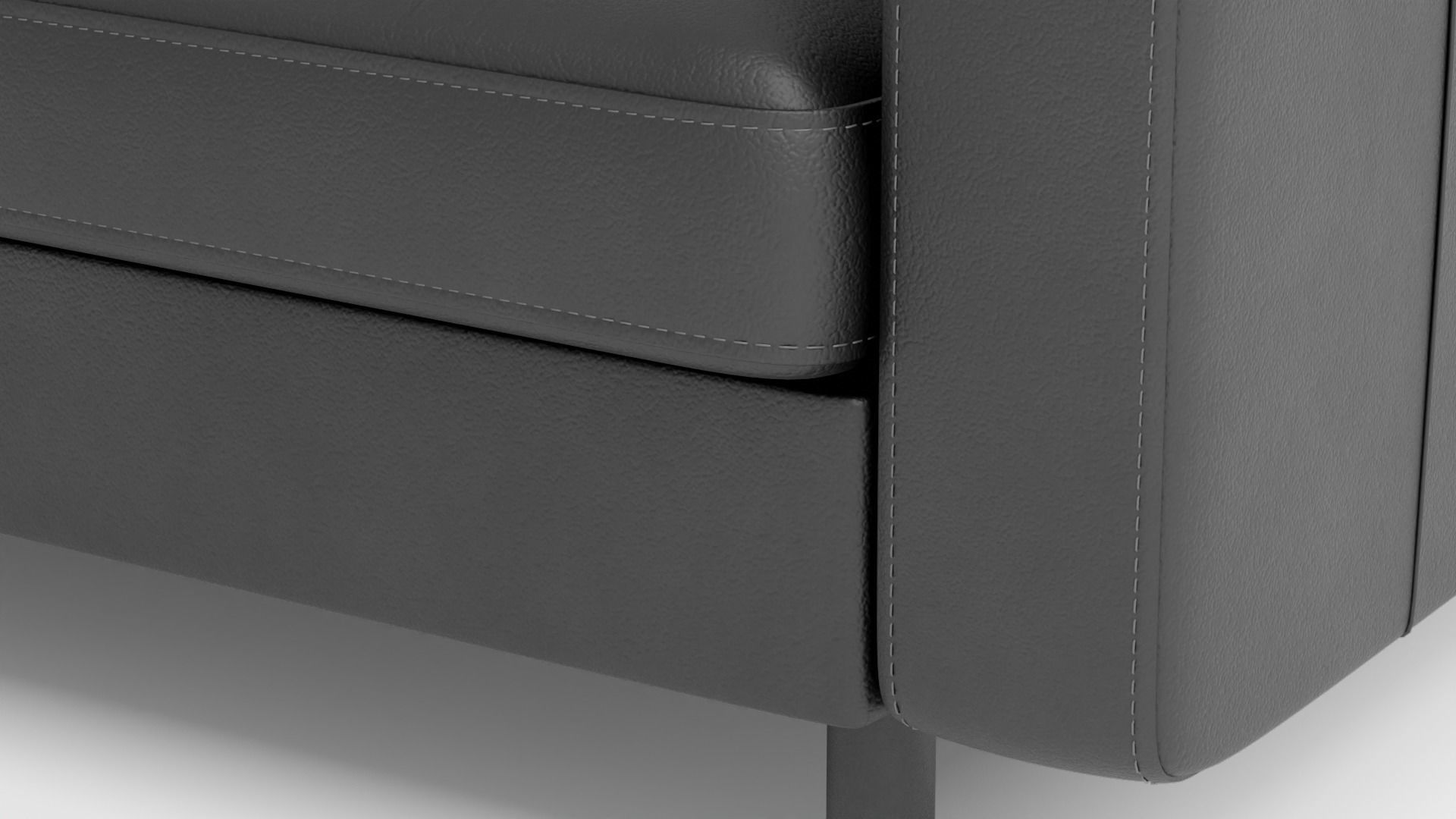 Leather sofa 3D model_7