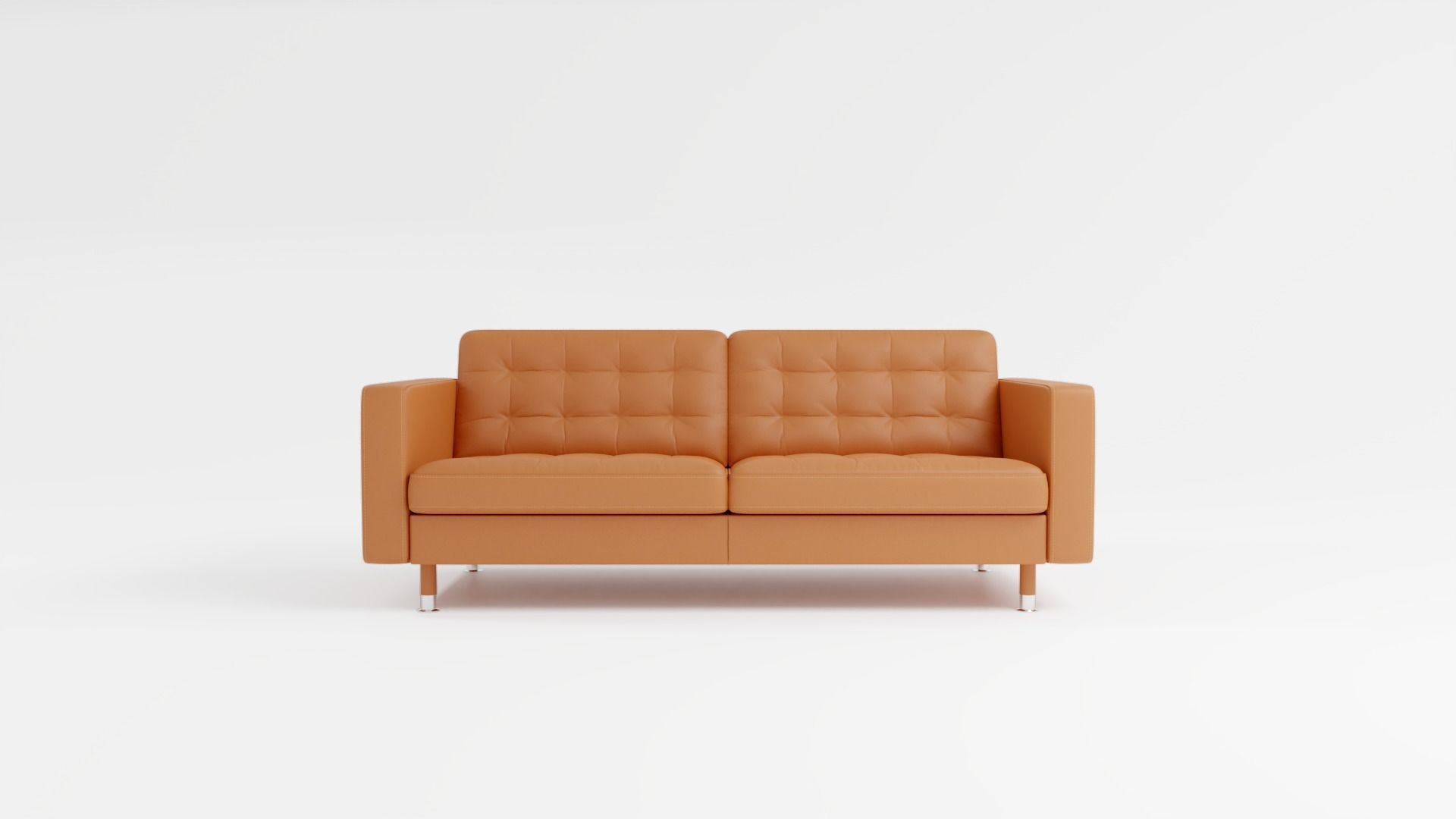 Leather sofa 3D model_2
