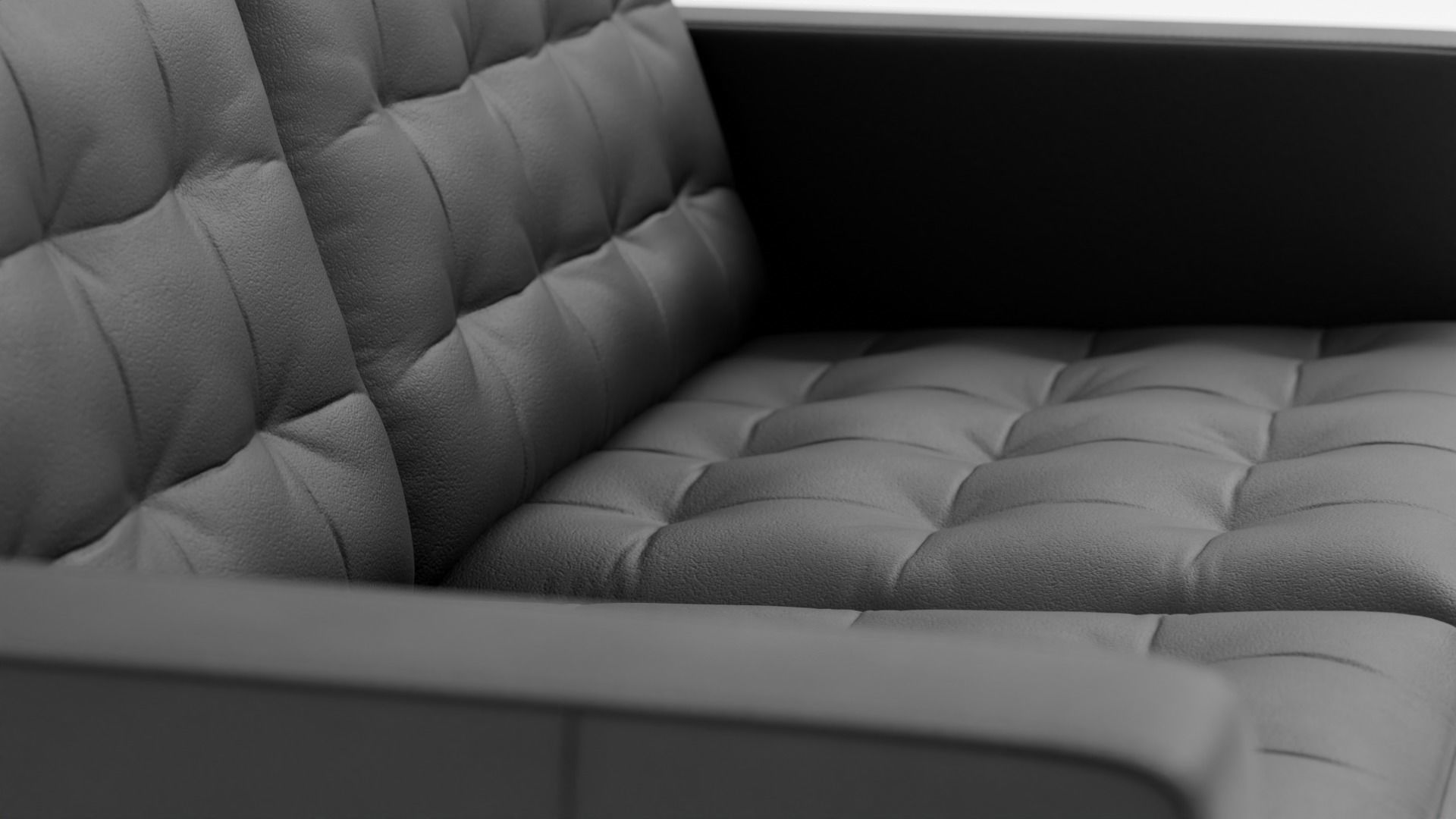 Leather sofa 3D model_9