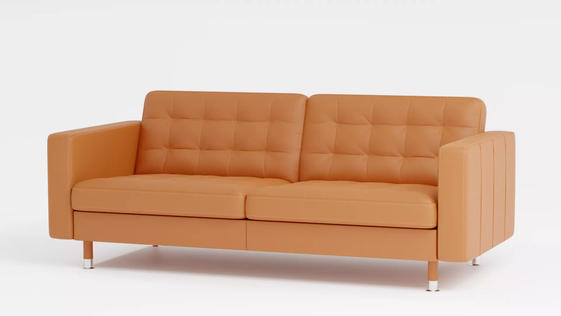 Leather sofa 3D model_0
