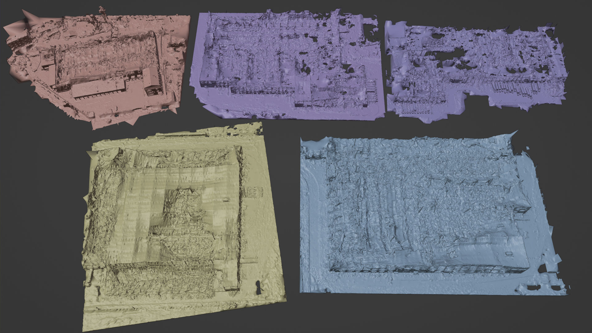 USCANS Ukraine Buildings set 6  Low-poly 3D model_2