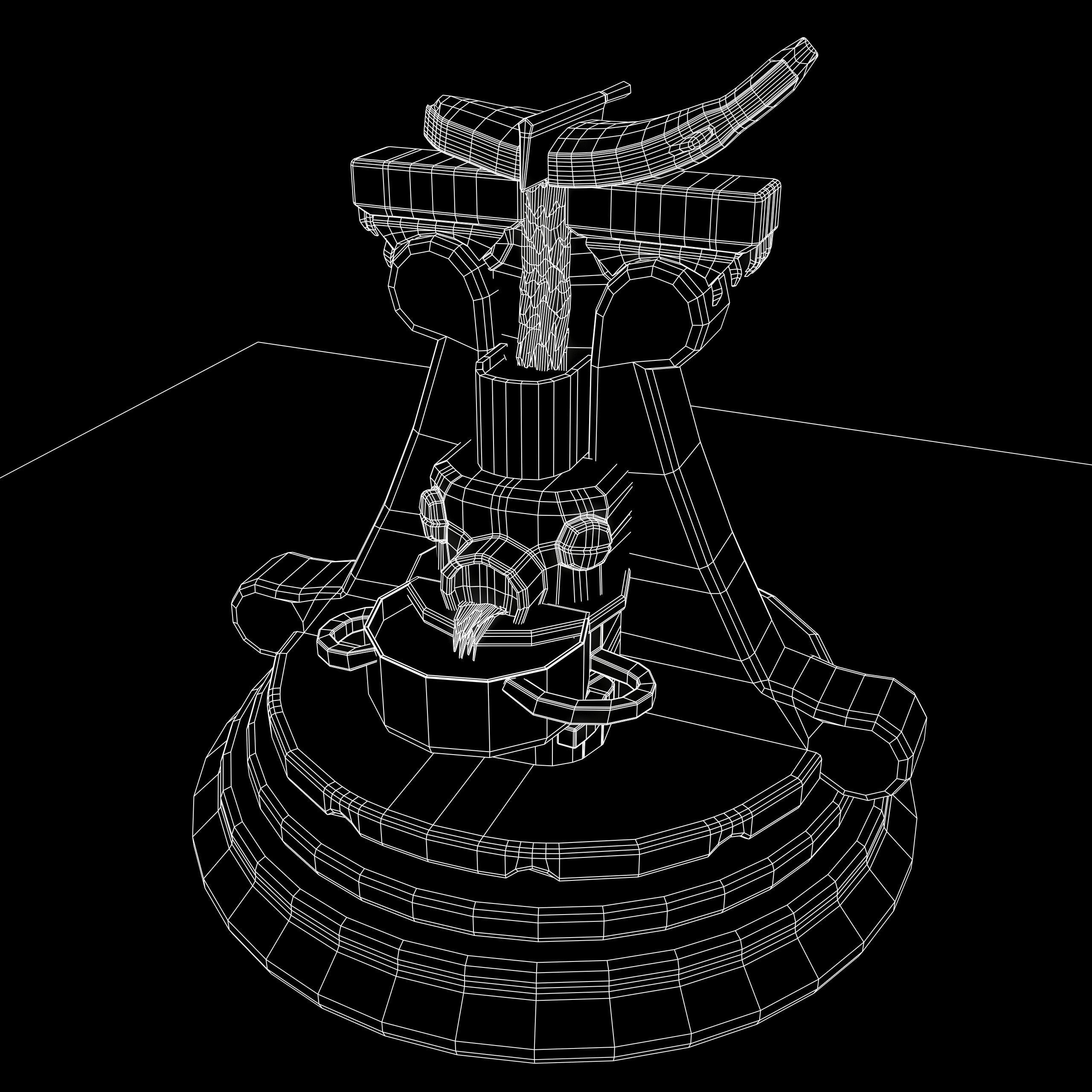 Fish Cutting Board PBR Texturing Low-poly 3D model_2
