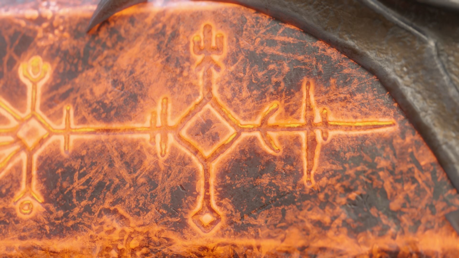 Chaos blades God of war ragnarok Low-poly 3D model_12