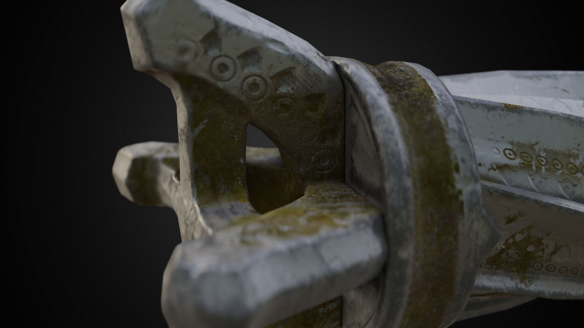 Chaos blades God of war ragnarok Low-poly 3D model_27