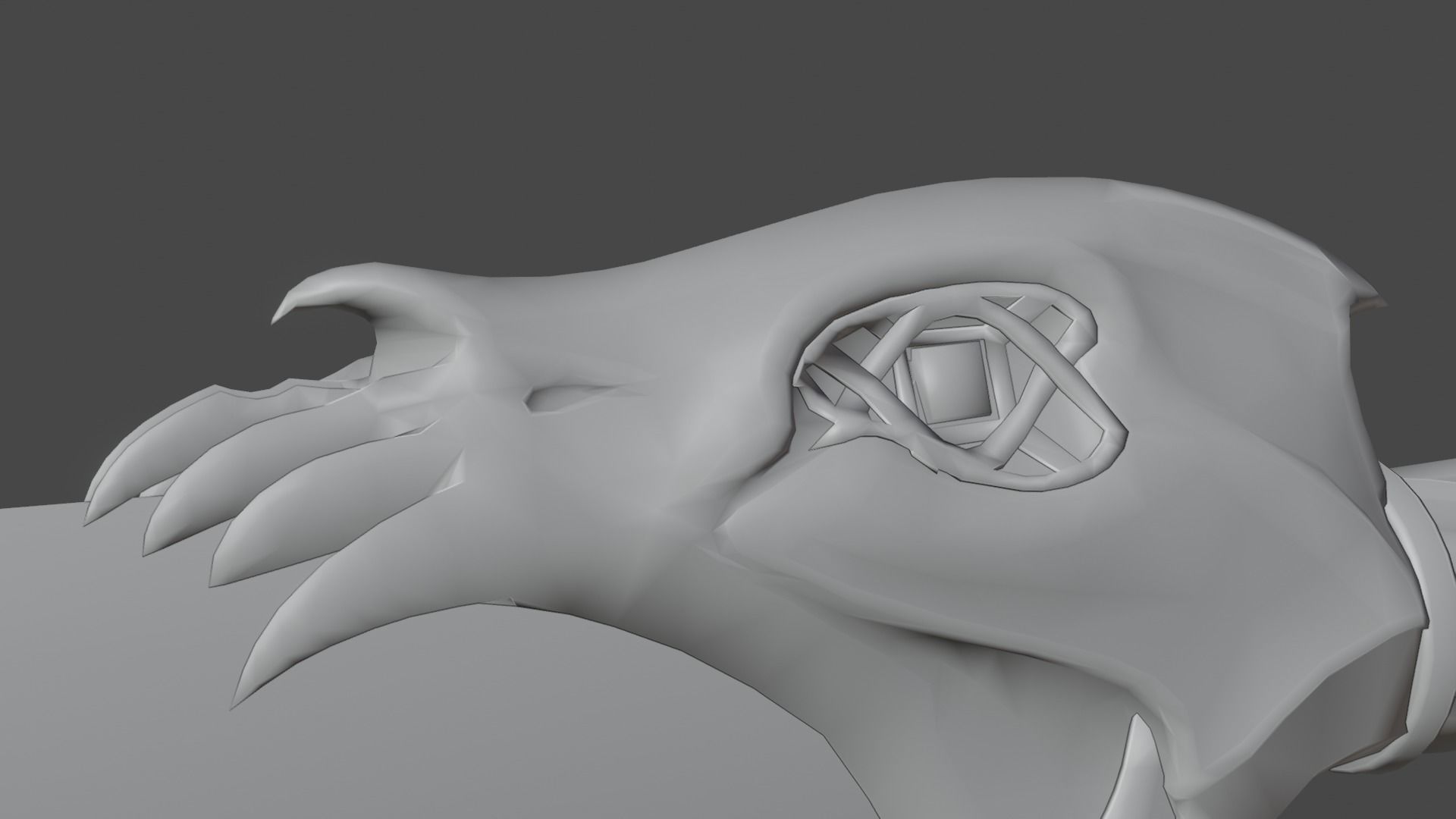 Chaos blades God of war ragnarok Low-poly 3D model_44