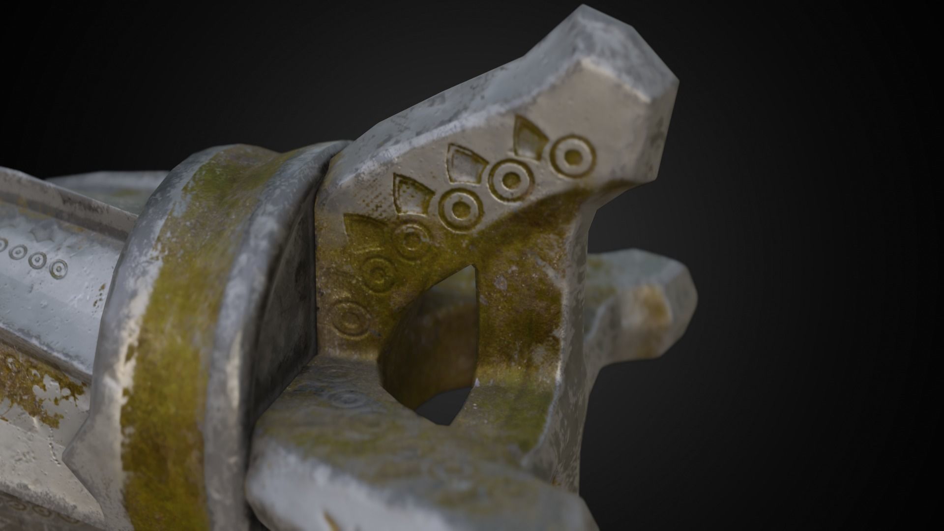 Chaos blades God of war ragnarok Low-poly 3D model_25