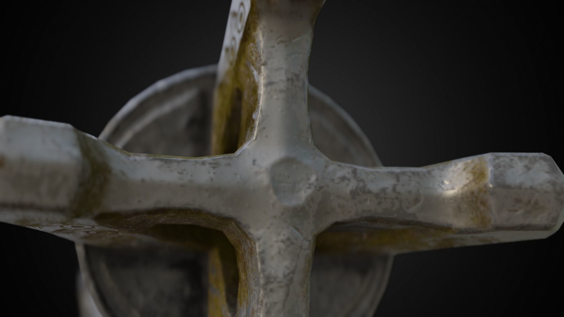 Chaos blades God of war ragnarok Low-poly 3D model_26