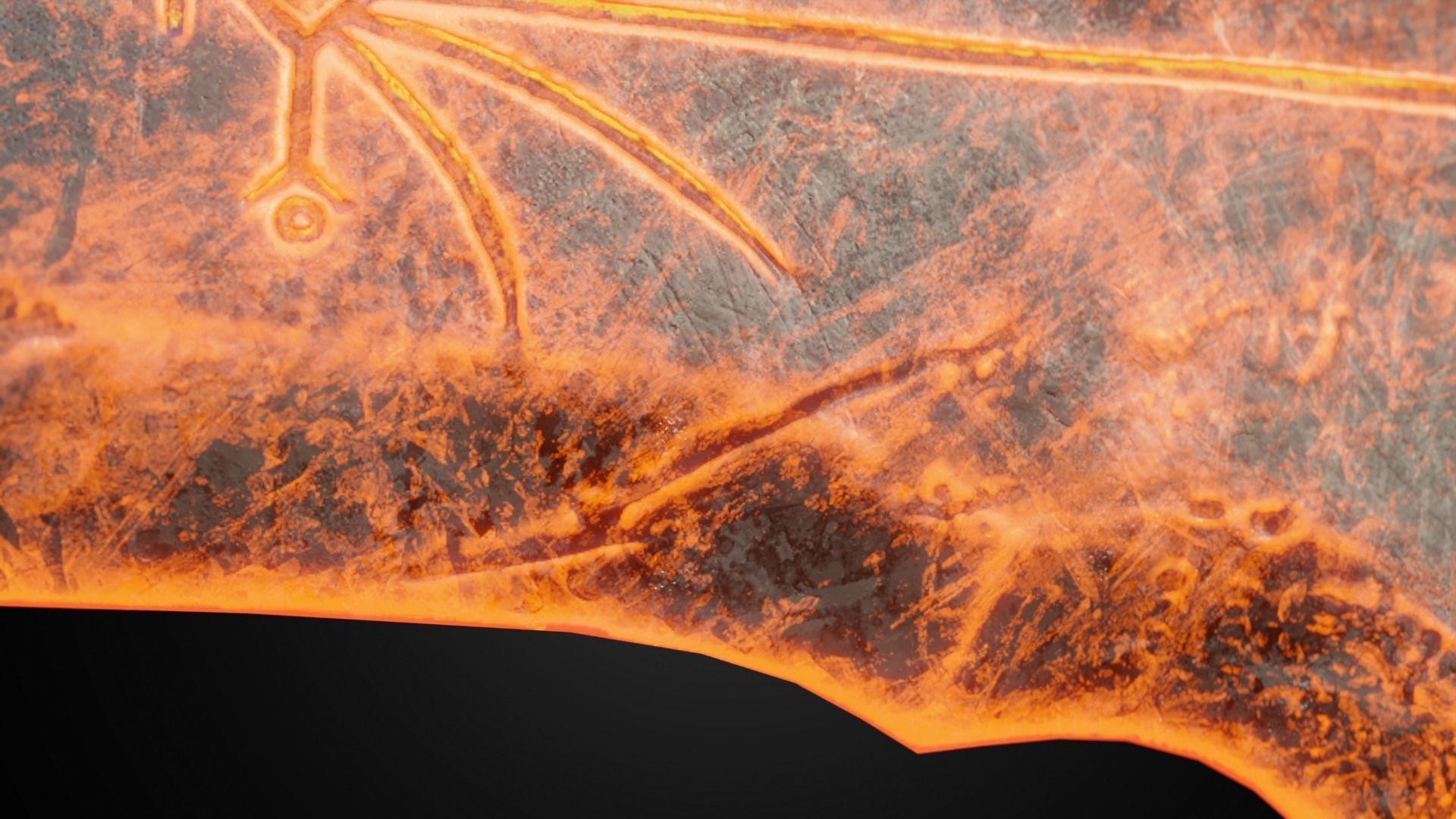 Chaos blades God of war ragnarok Low-poly 3D model_9