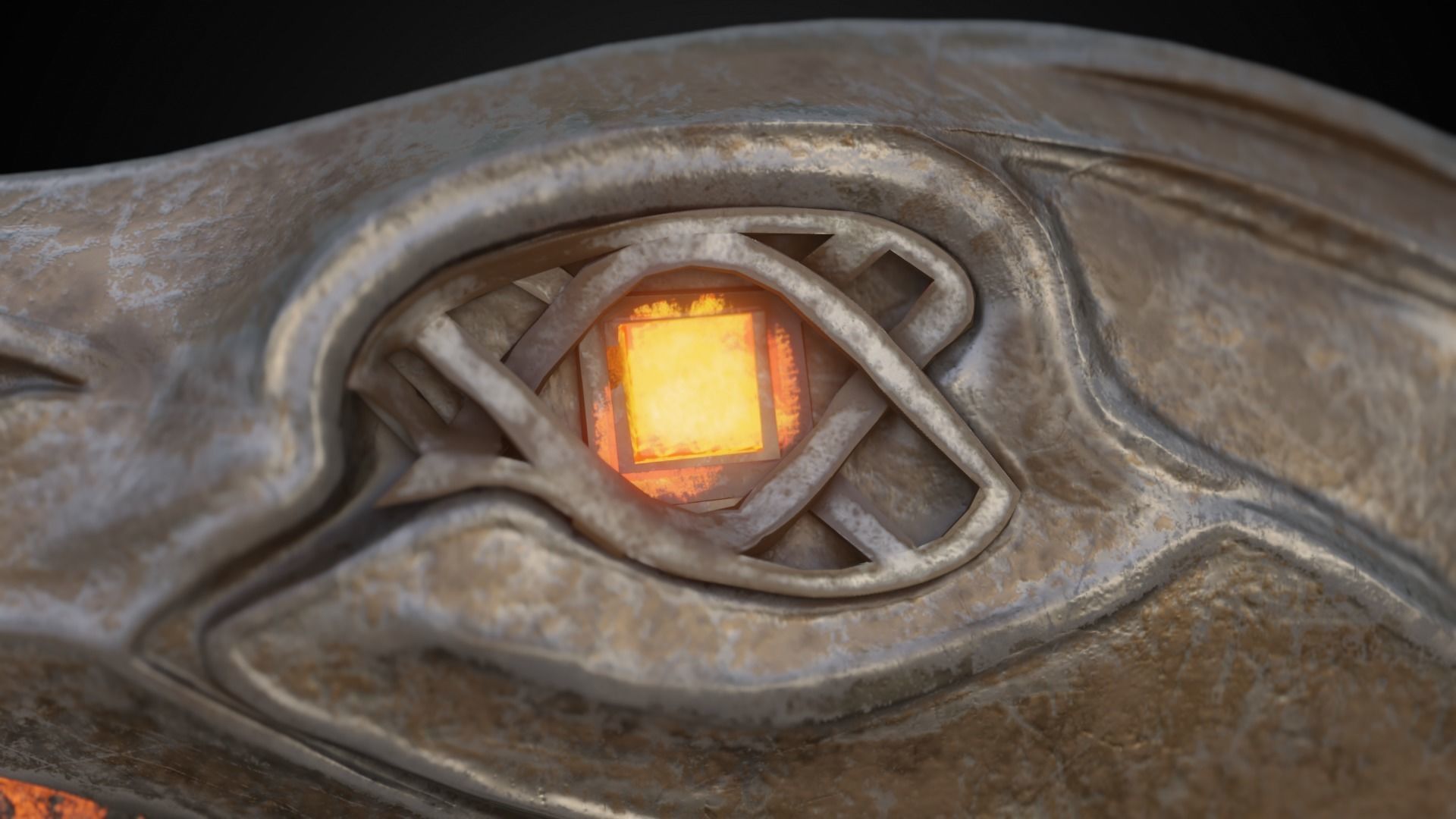 Chaos blades God of war ragnarok Low-poly 3D model_17