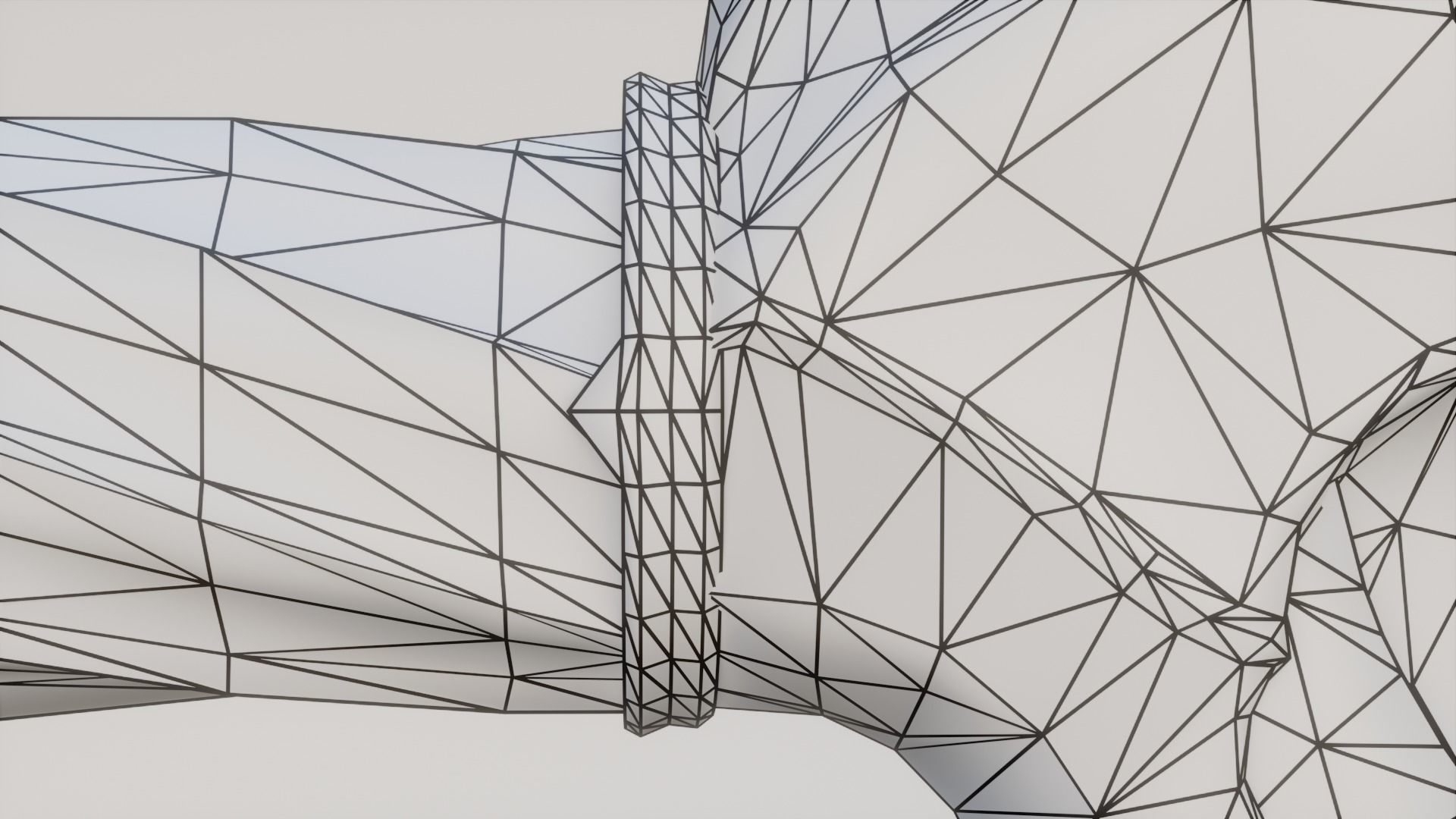 Chaos blades God of war ragnarok Low-poly 3D model_56