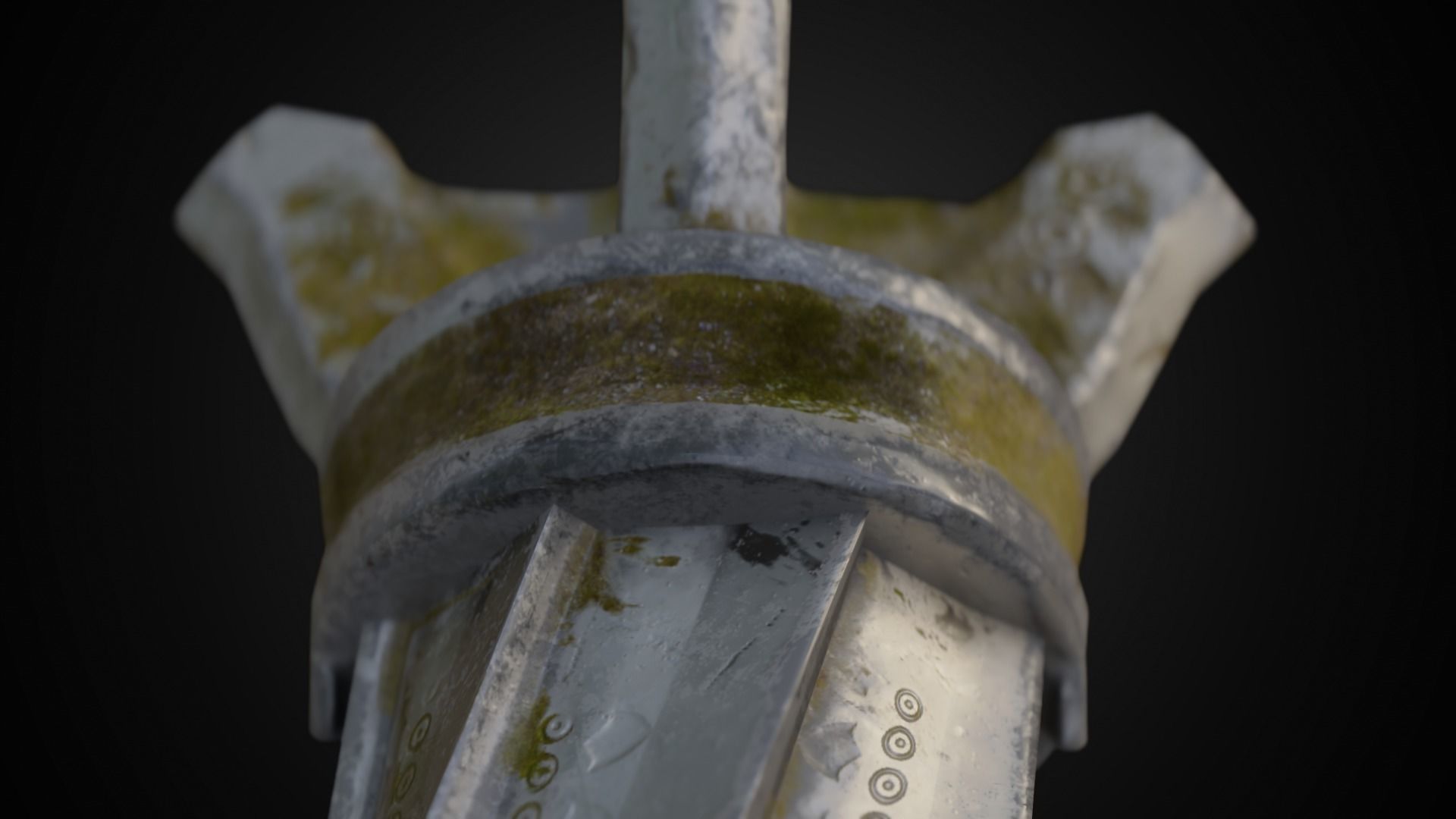 Chaos blades God of war ragnarok Low-poly 3D model_24