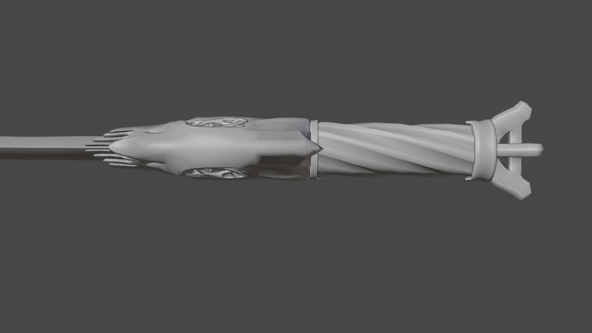 Chaos blades God of war ragnarok Low-poly 3D model_49