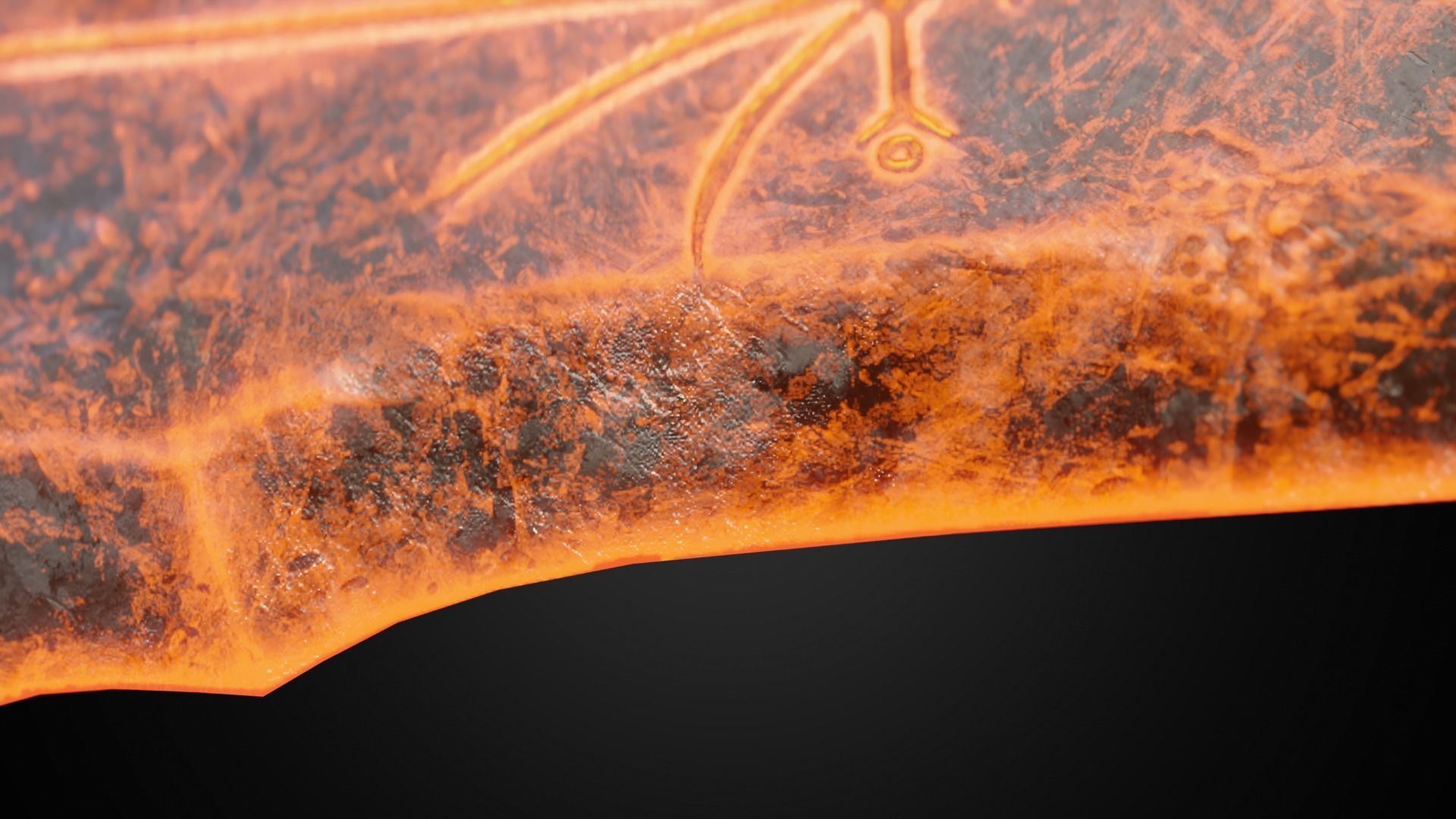 Chaos blades God of war ragnarok Low-poly 3D model_13