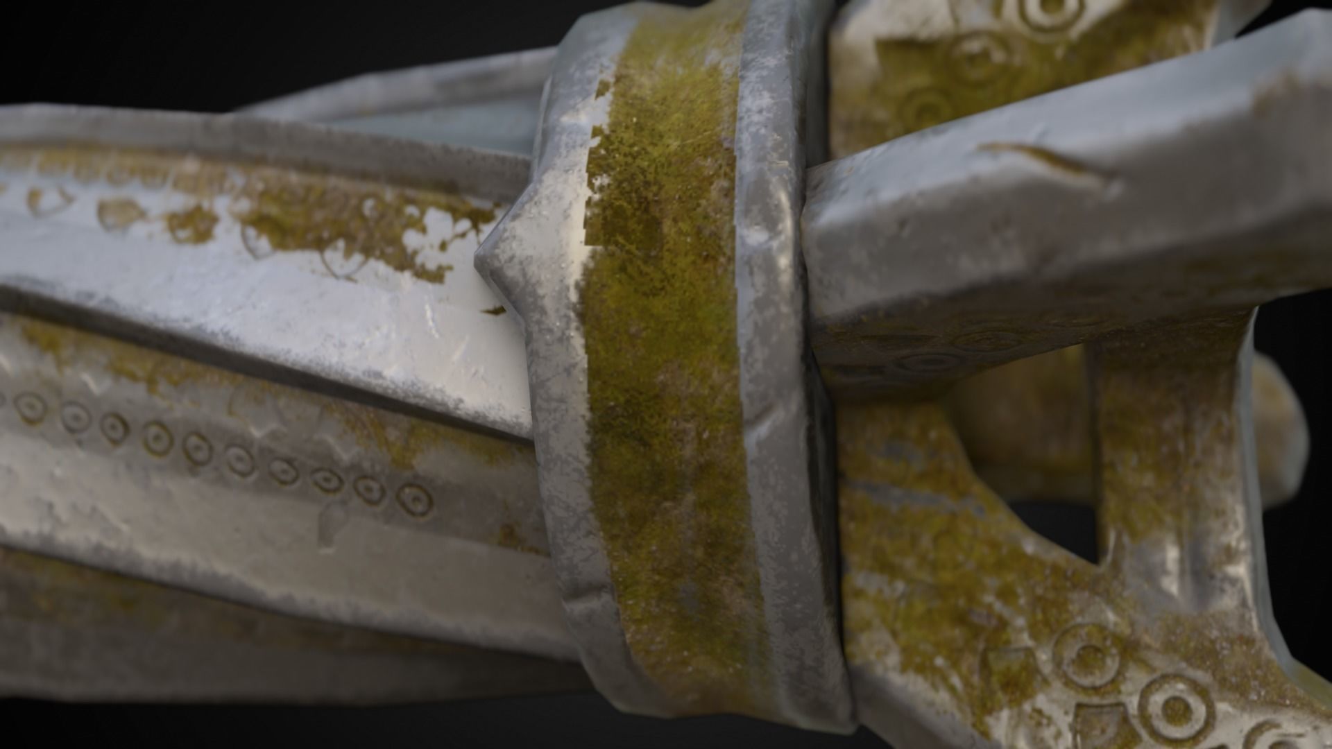 Chaos blades God of war ragnarok Low-poly 3D model_23