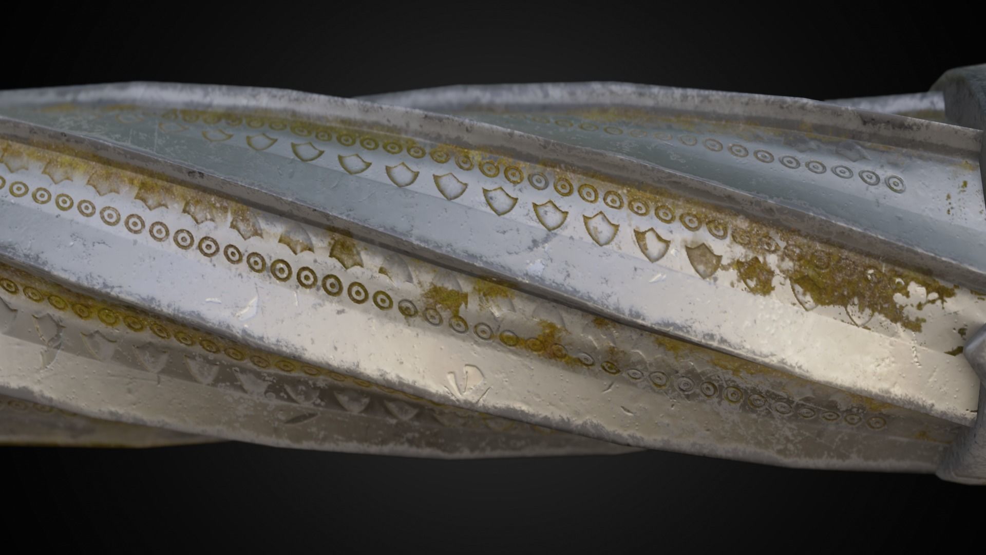 Chaos blades God of war ragnarok Low-poly 3D model_21