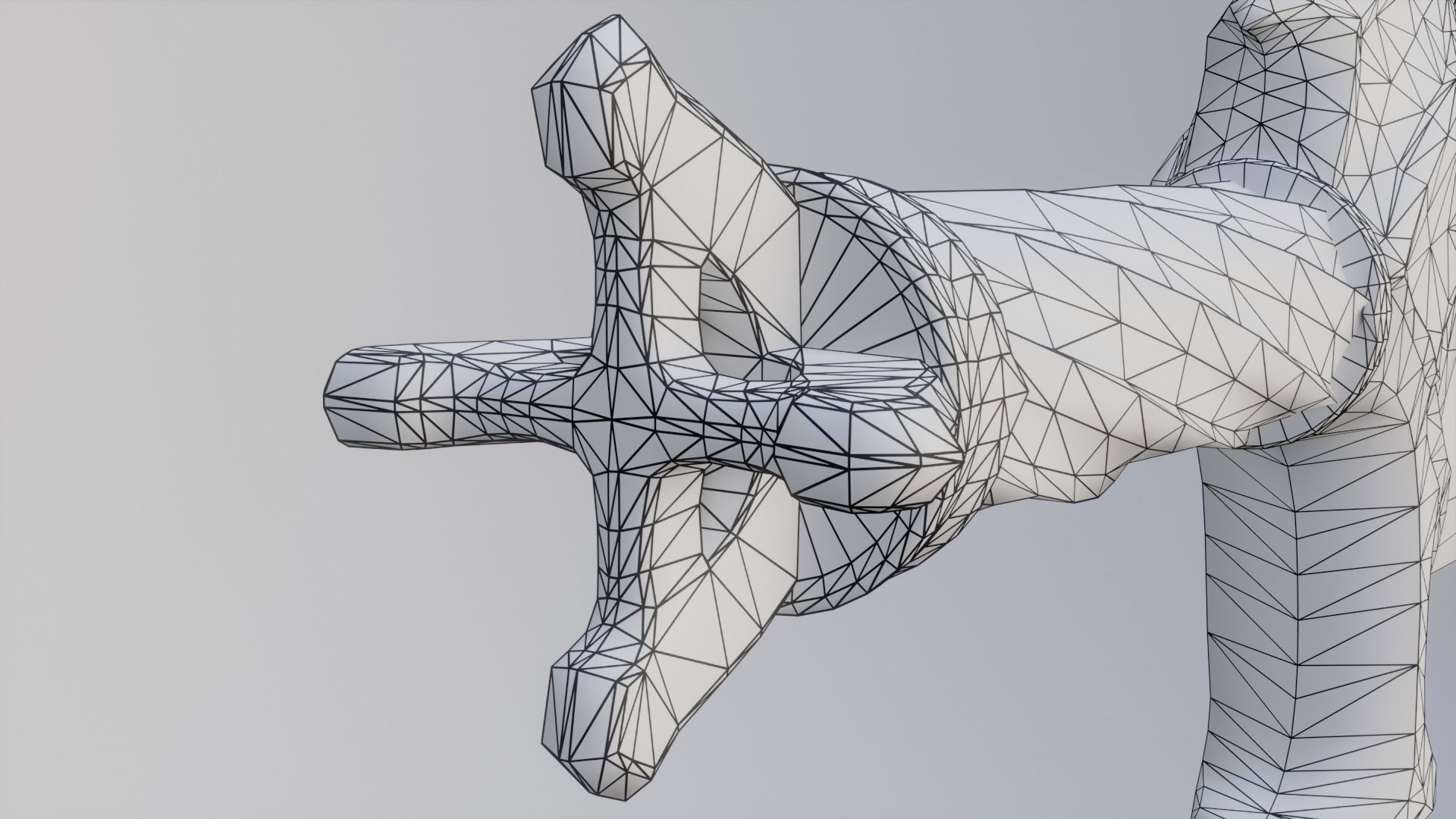 Chaos blades God of war ragnarok Low-poly 3D model_54