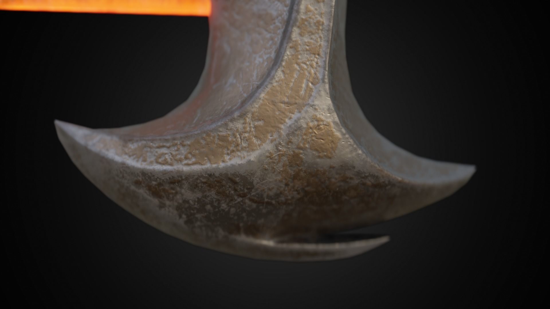 Chaos blades God of war ragnarok Low-poly 3D model_39