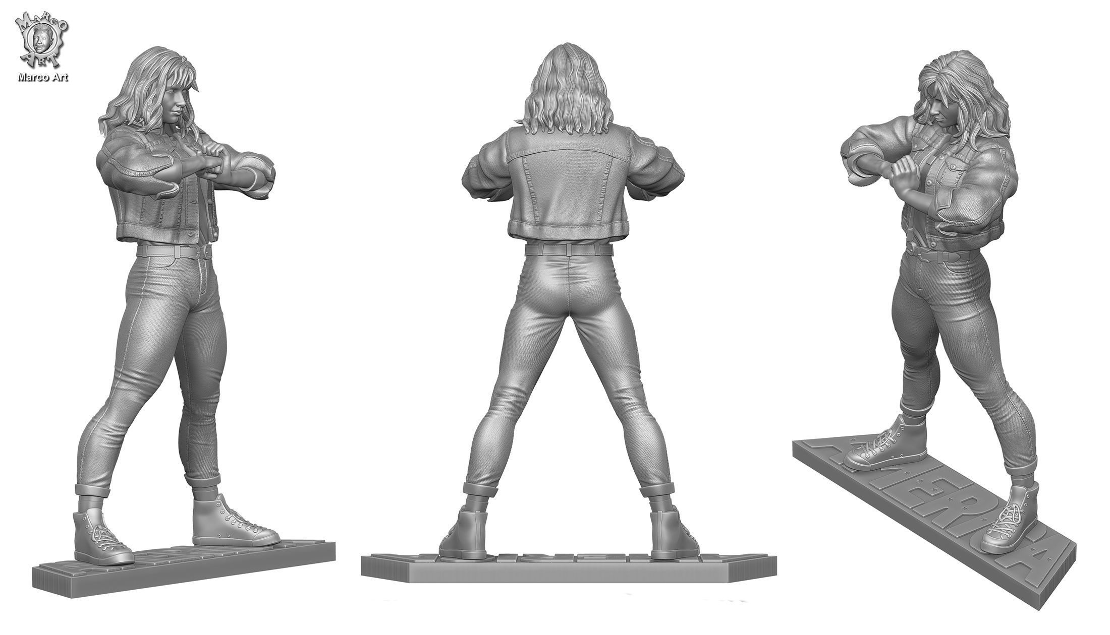America Chavez 3d stl file 3D print model_2